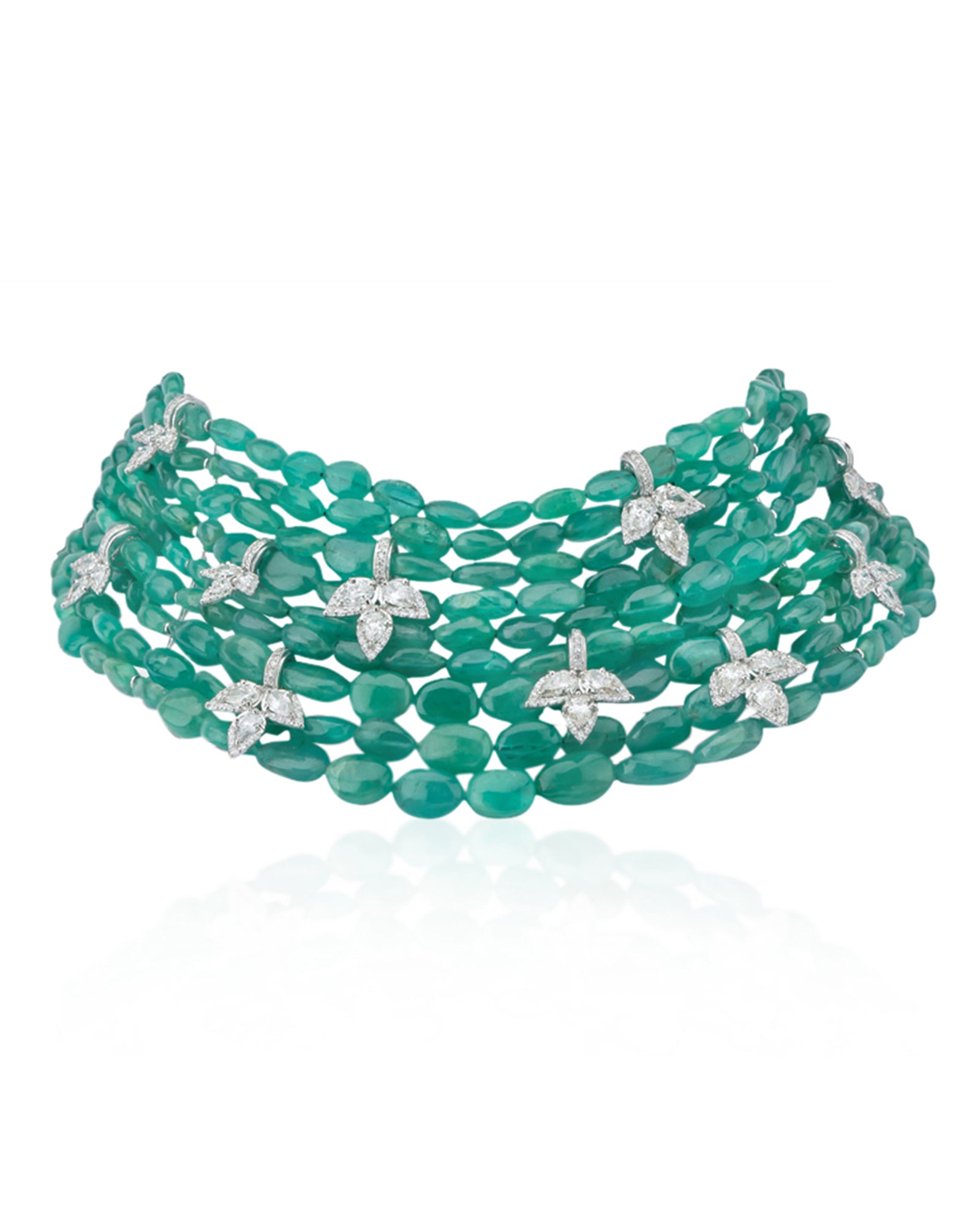 Haute in Emeralds Choker | AMARIS JEWELS | Fine Jewelry 