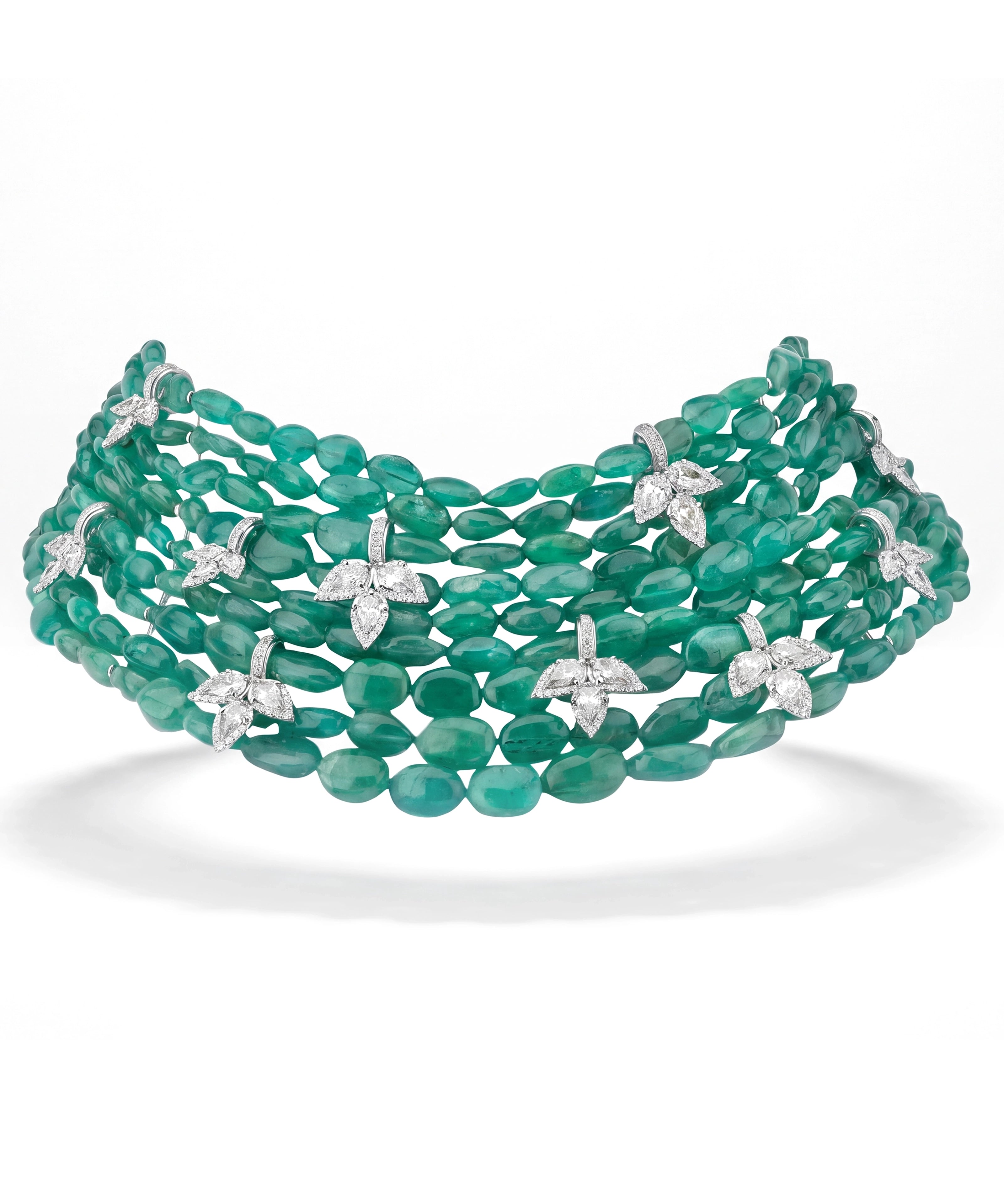 Haute in Emeralds Choker | AMARIS JEWELS | Fine Jewelry