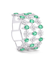 Haute in Emeralds Cuff | AMARIS JEWELS | Fine Jewelry