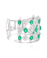 Haute in Emeralds Cuff | AMARIS JEWELS | Fine Jewelry