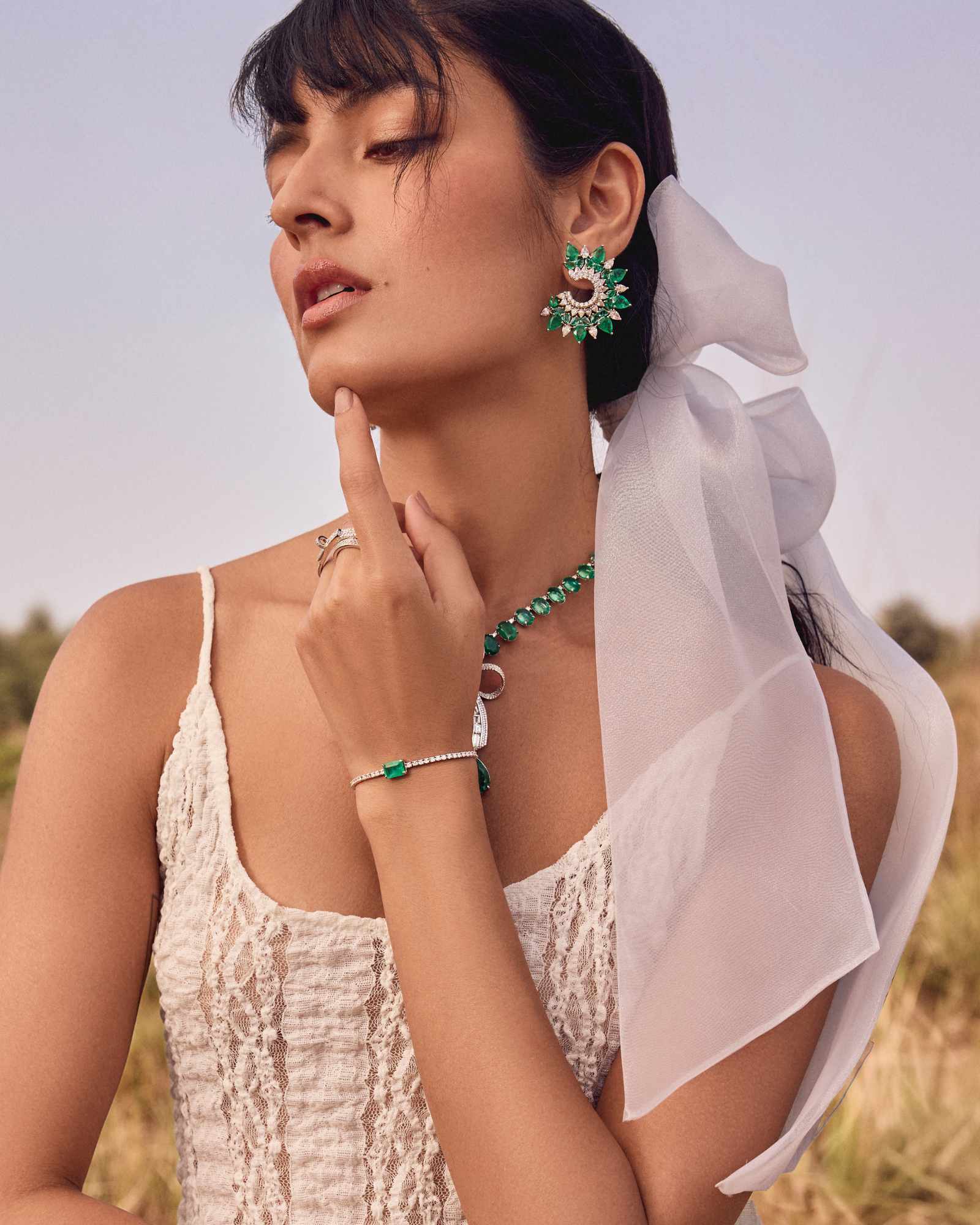 Havana Emerald Tennis Bracelet | AMARIS JEWELS | Fine Jewelry 