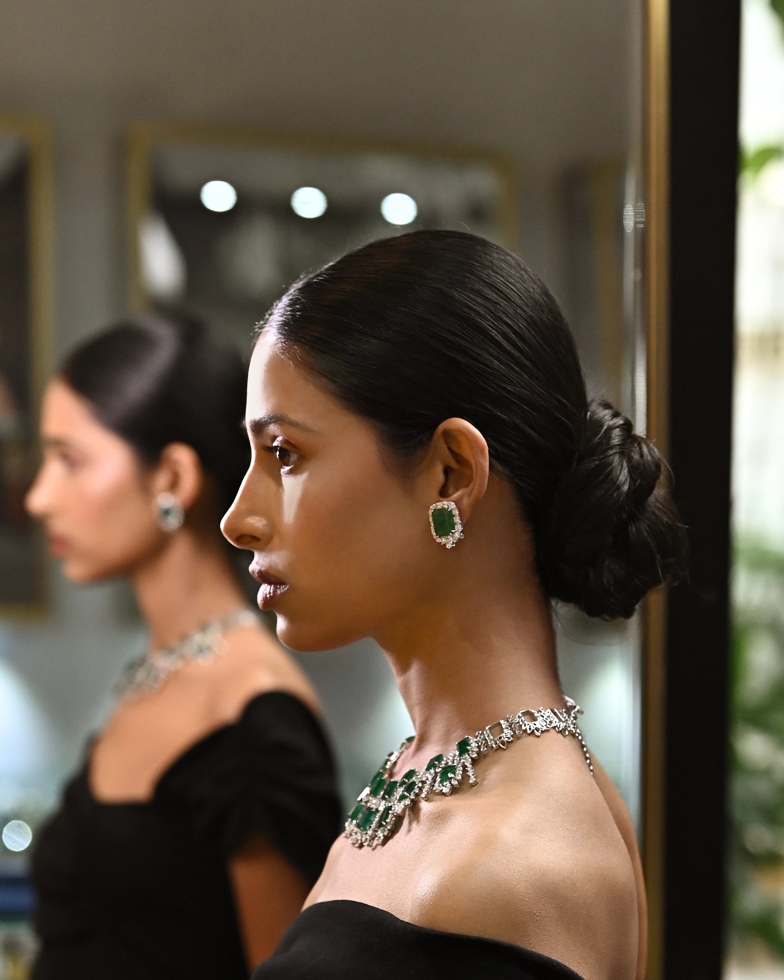 Hepburn Halo Studs | AMARIS JEWELS | Fine Jewelry 