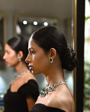 Hepburn Halo Studs | AMARIS JEWELS | Fine Jewelry 