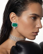 Hepburn Halo Studs | AMARIS JEWELS | Fine Jewelry 