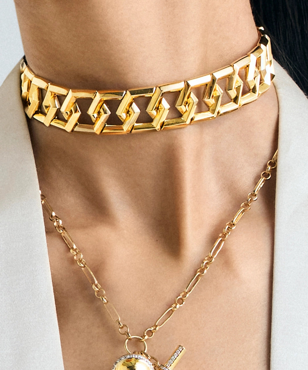 Hexa Chain Link Choker | AMARIS JEWELS | Fine Jewelry 