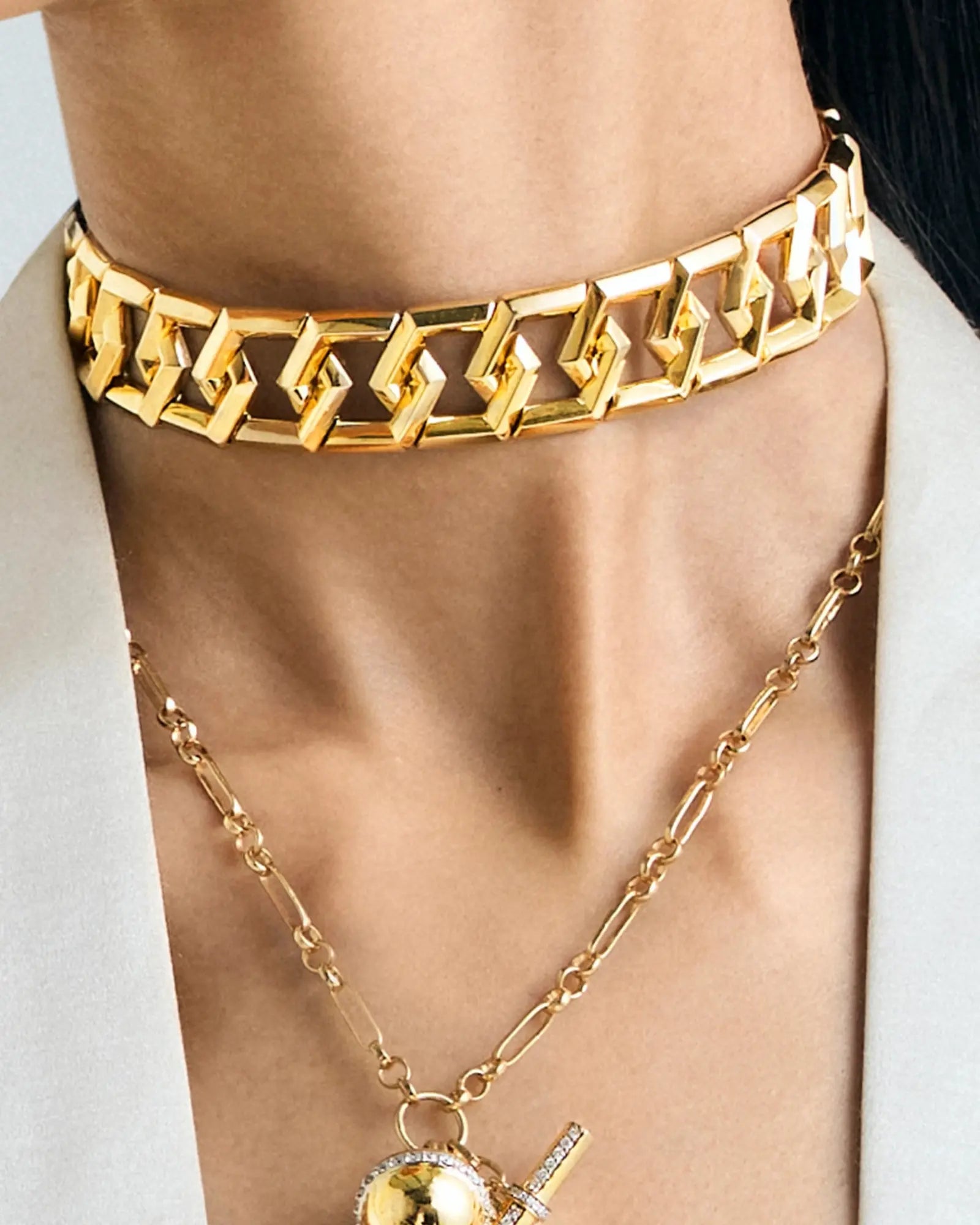 Hexa Chain Link Choker | AMARIS JEWELS | Fine Jewelry 