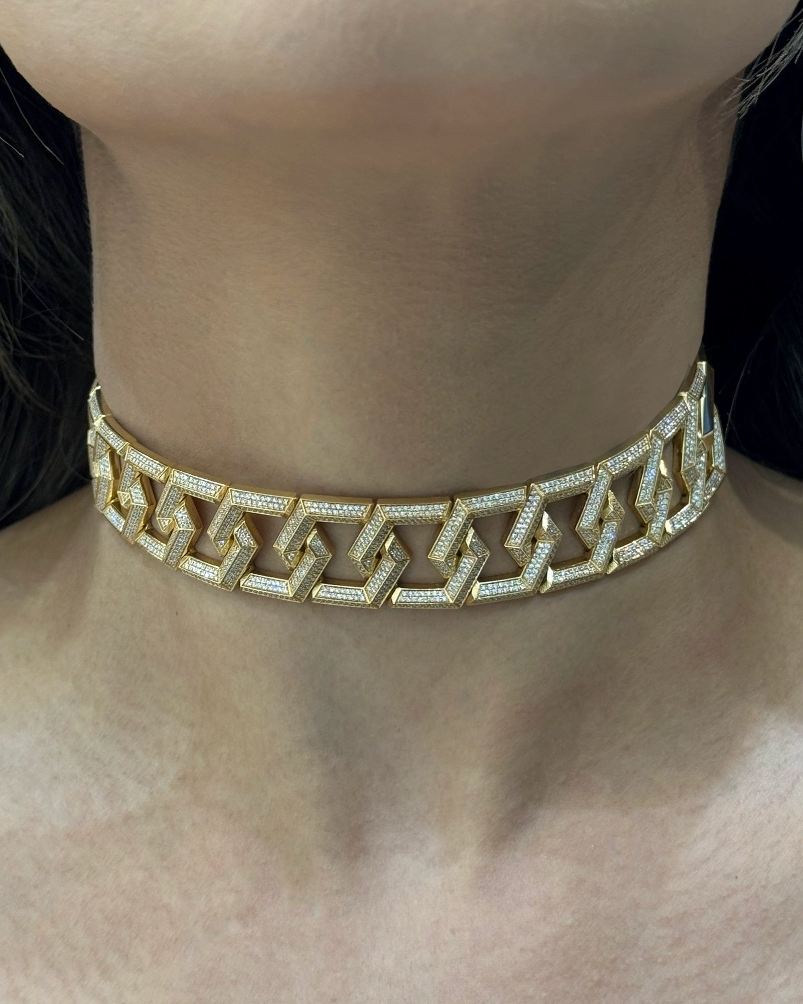 Hexa Chain Link Choker | AMARIS JEWELS | Fine Jewelry 