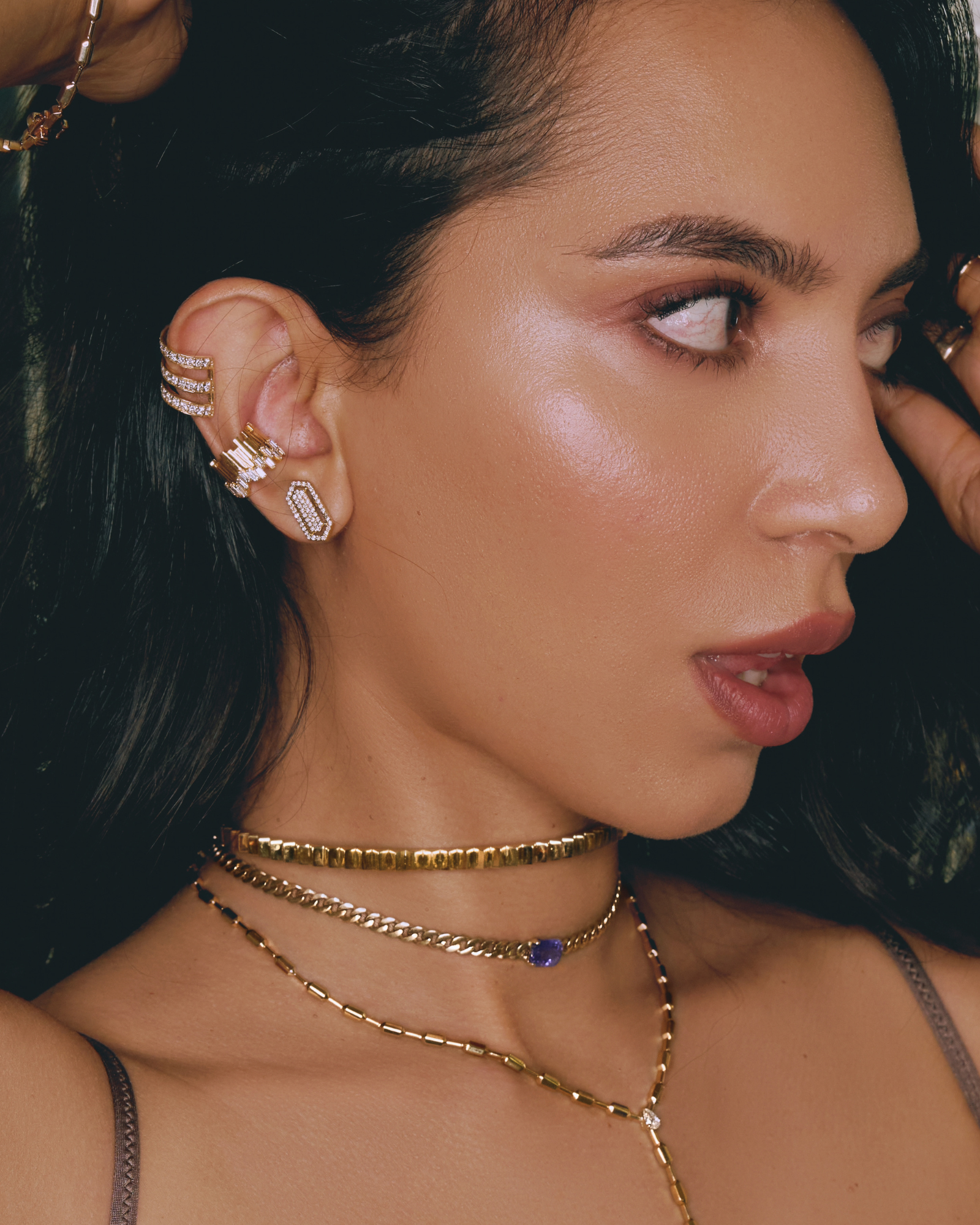 Hexa Flex Studs | AMARIS JEWELS | Fine Jewelry 