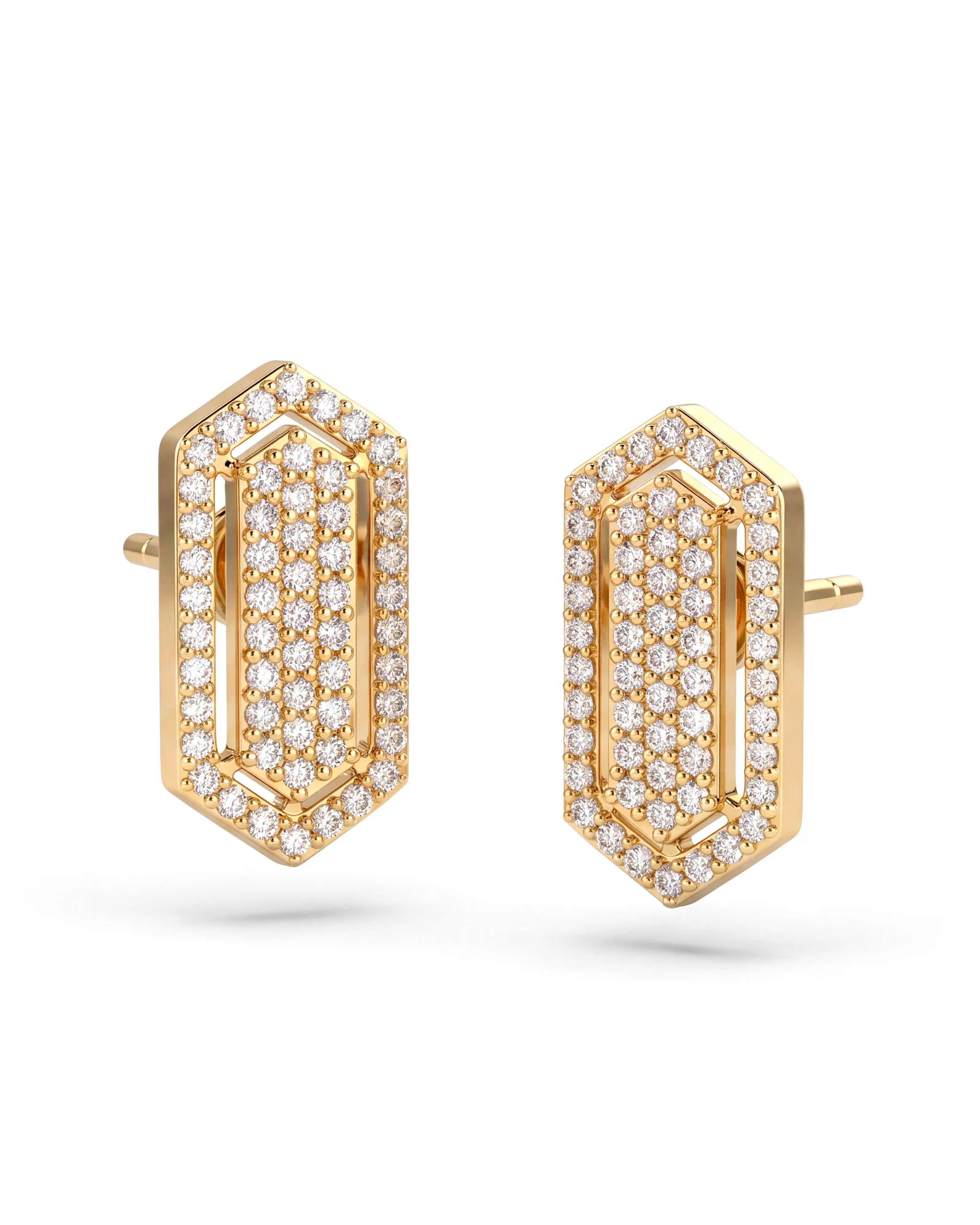 Hexa Flex Studs | AMARIS JEWELS | Fine Jewelry