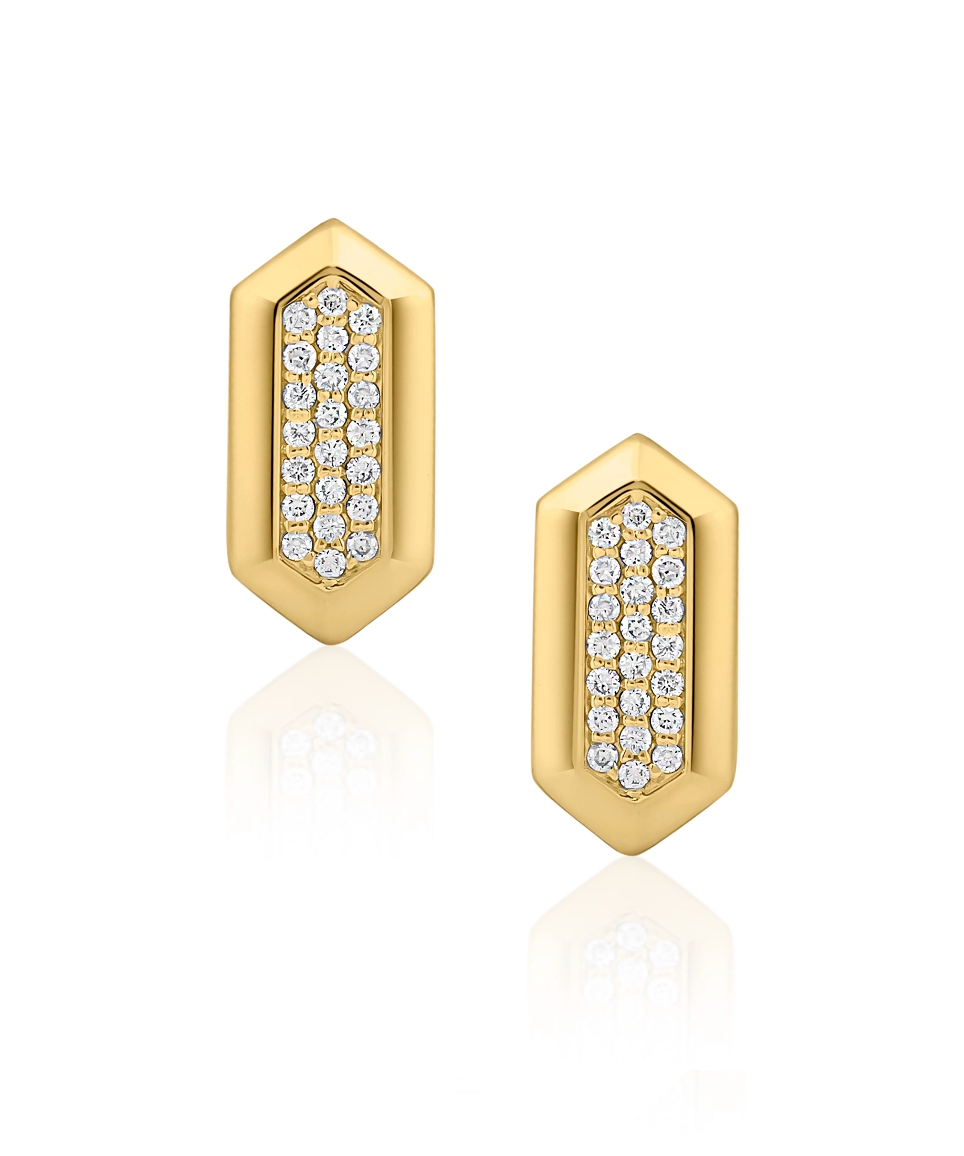Hexa Flex studs 2.0 | AMARIS JEWELS | Fine Jewelry