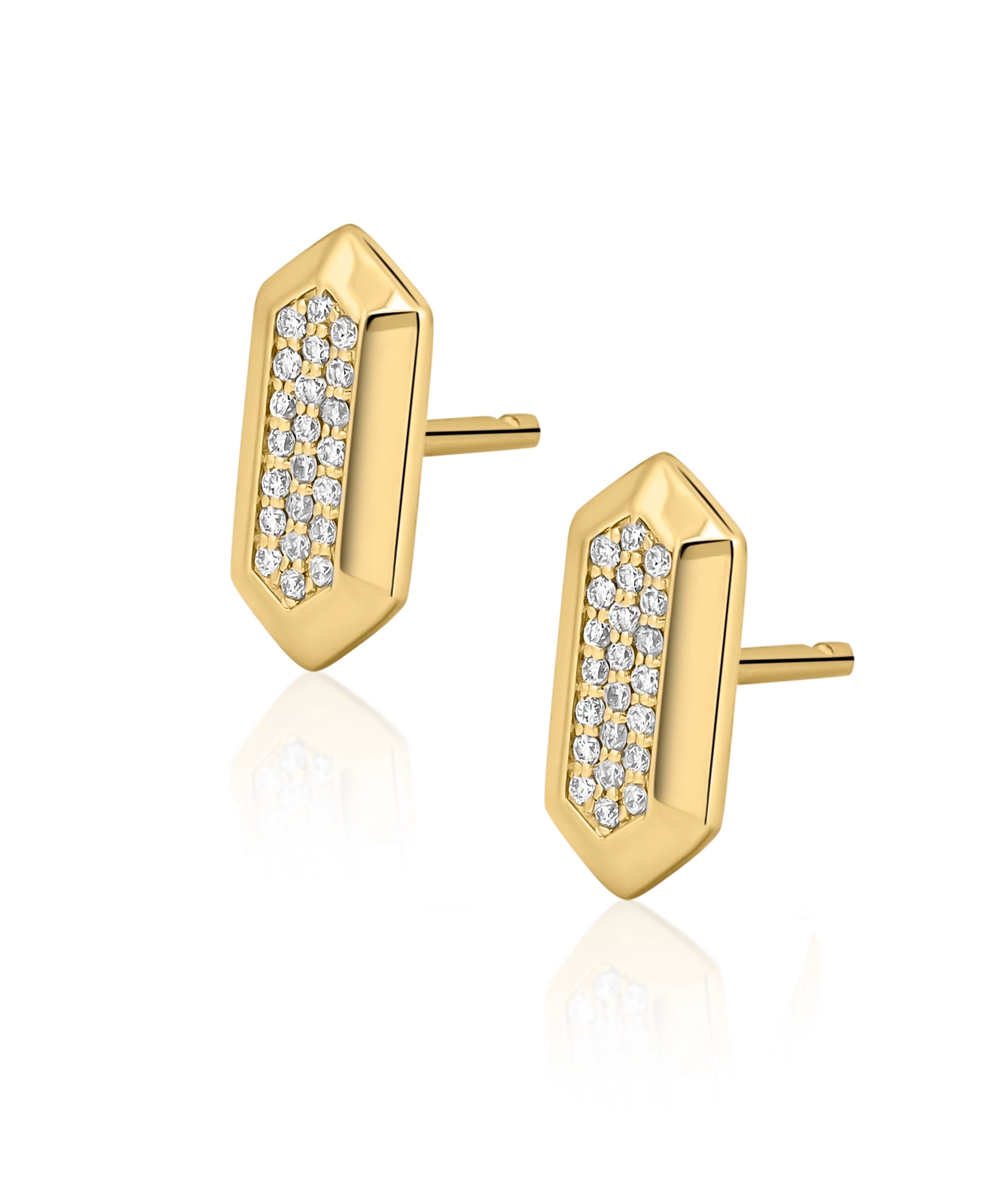 Hexa Flex studs 2.0 | AMARIS JEWELS | Fine Jewelry
