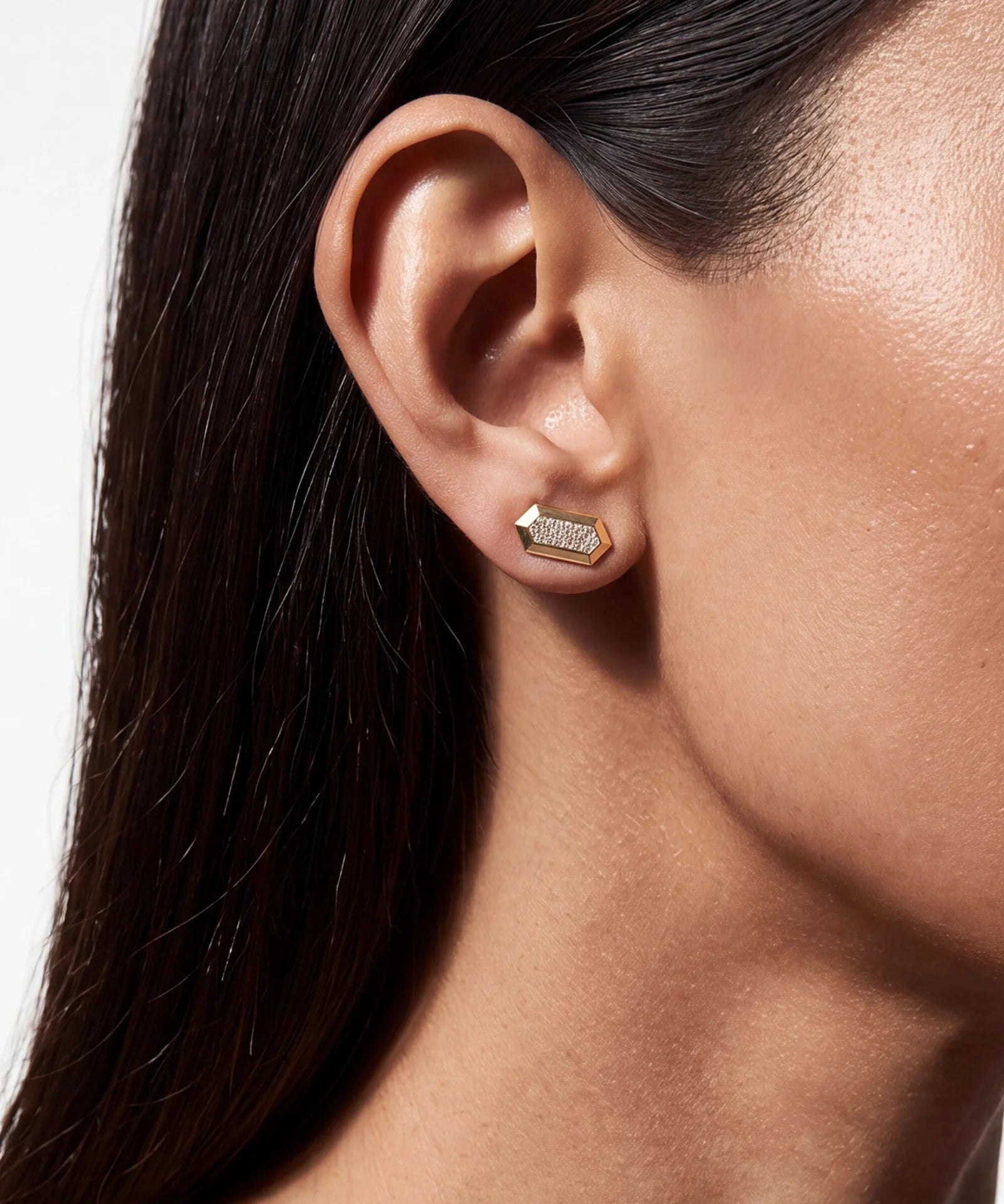 Hexa Flex studs 2.0 | AMARIS JEWELS | Fine Jewelry
