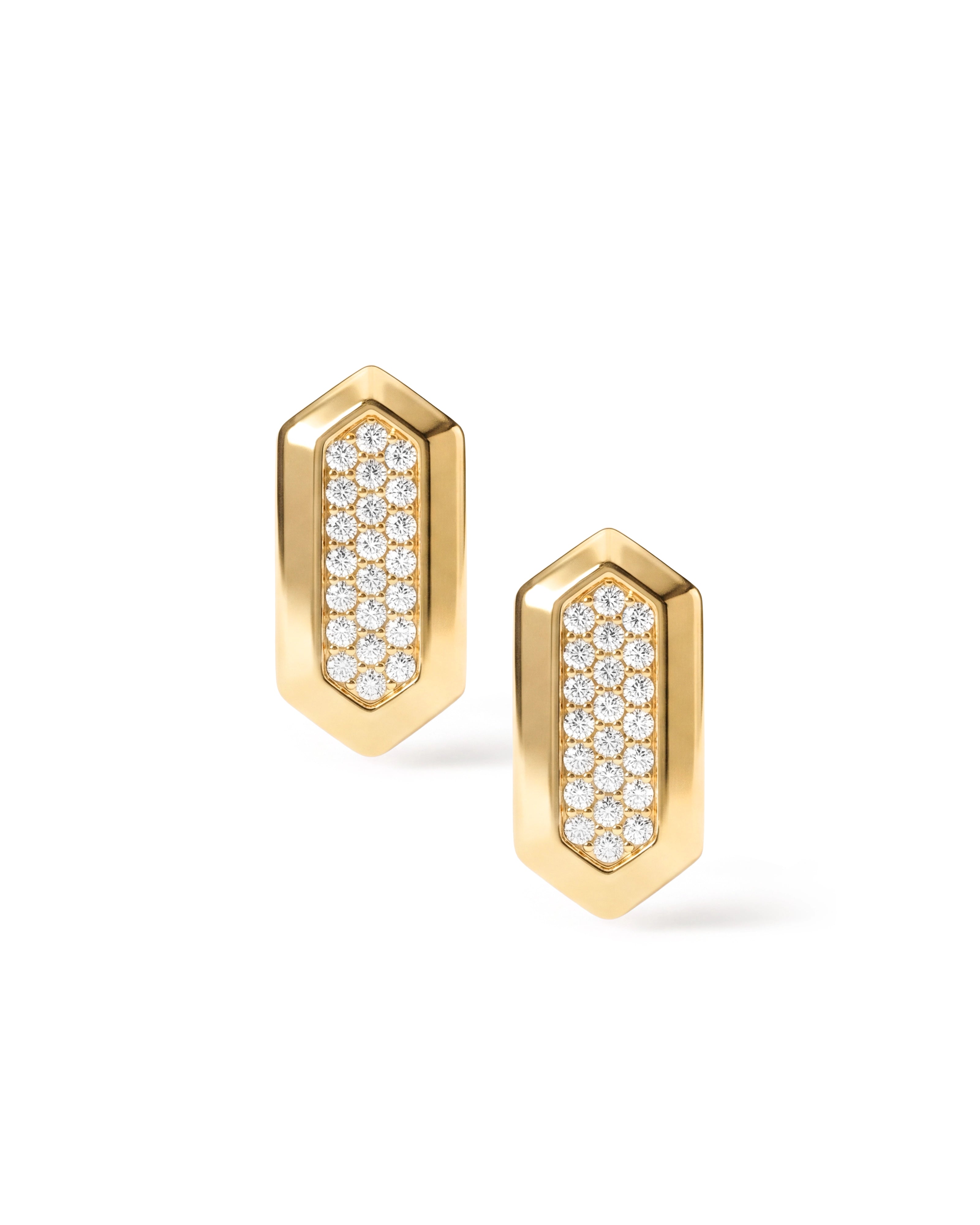 Hexa Flex studs 2.0 | AMARIS JEWELS | Fine Jewelry