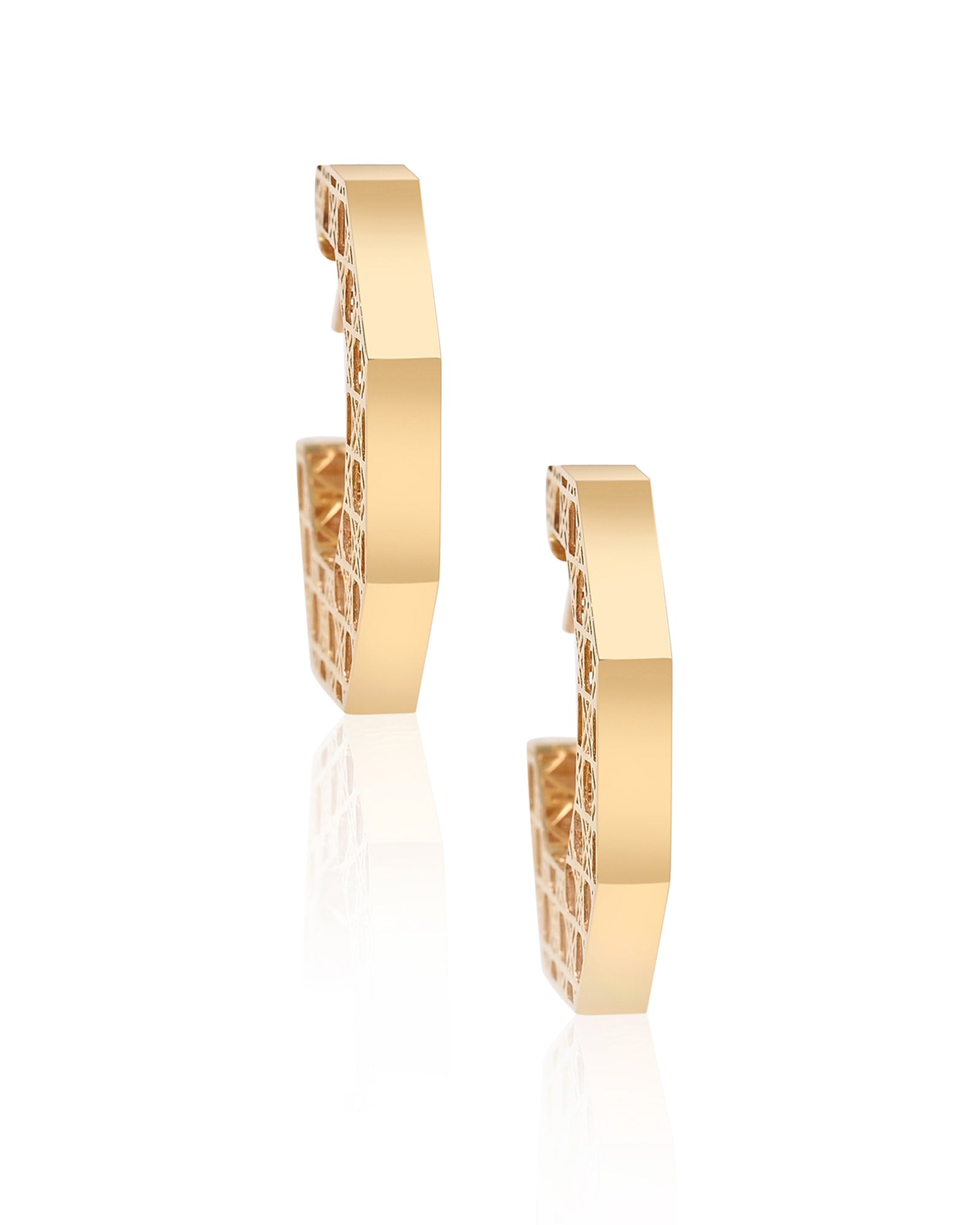 Honeycomb Glam Hoops | AMARIS JEWELS | Fine Jewelry 