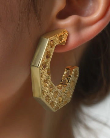 Honeycomb Glam Hoops