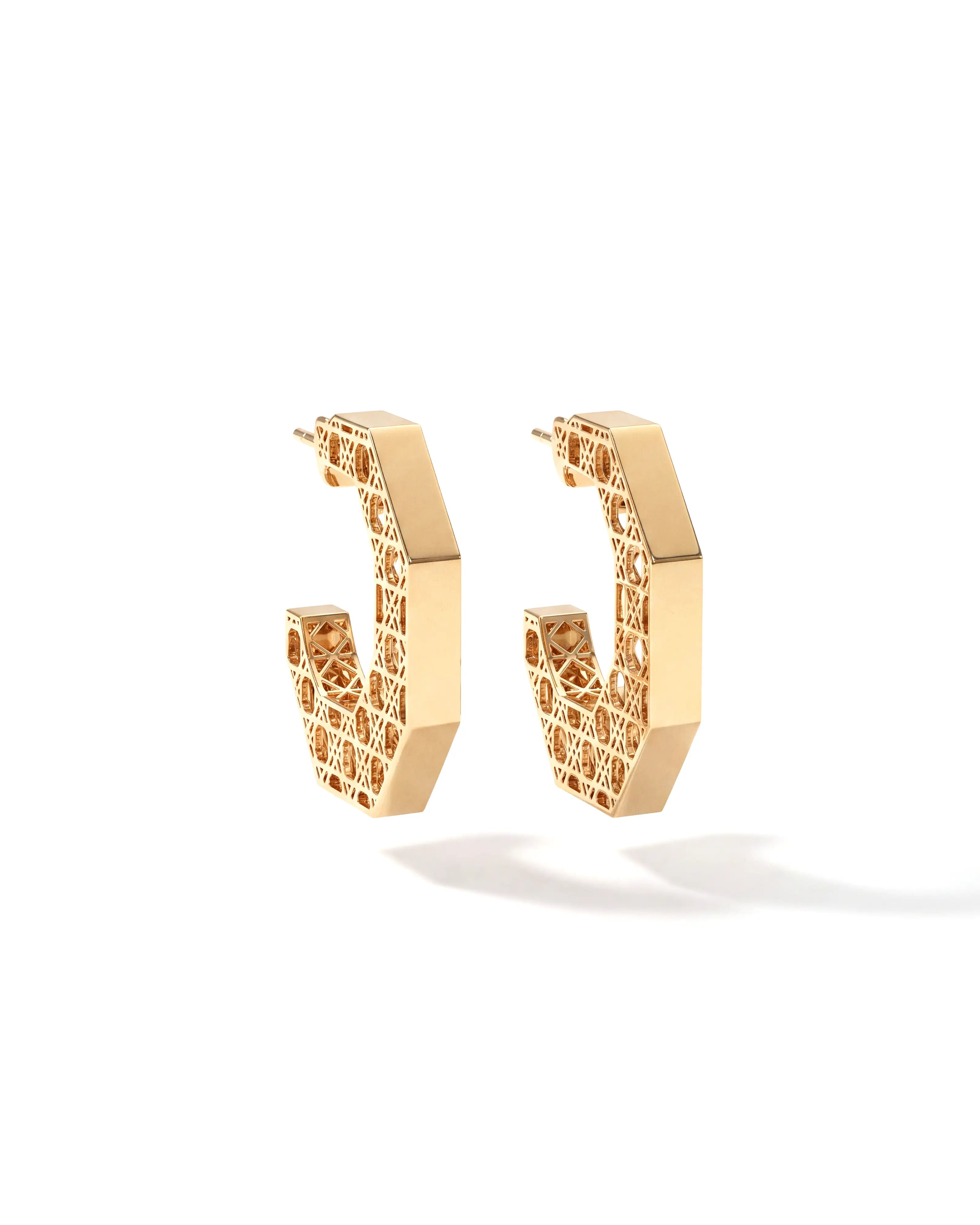 Honeycomb Glam Hoops | AMARIS JEWELS | Fine Jewelry
