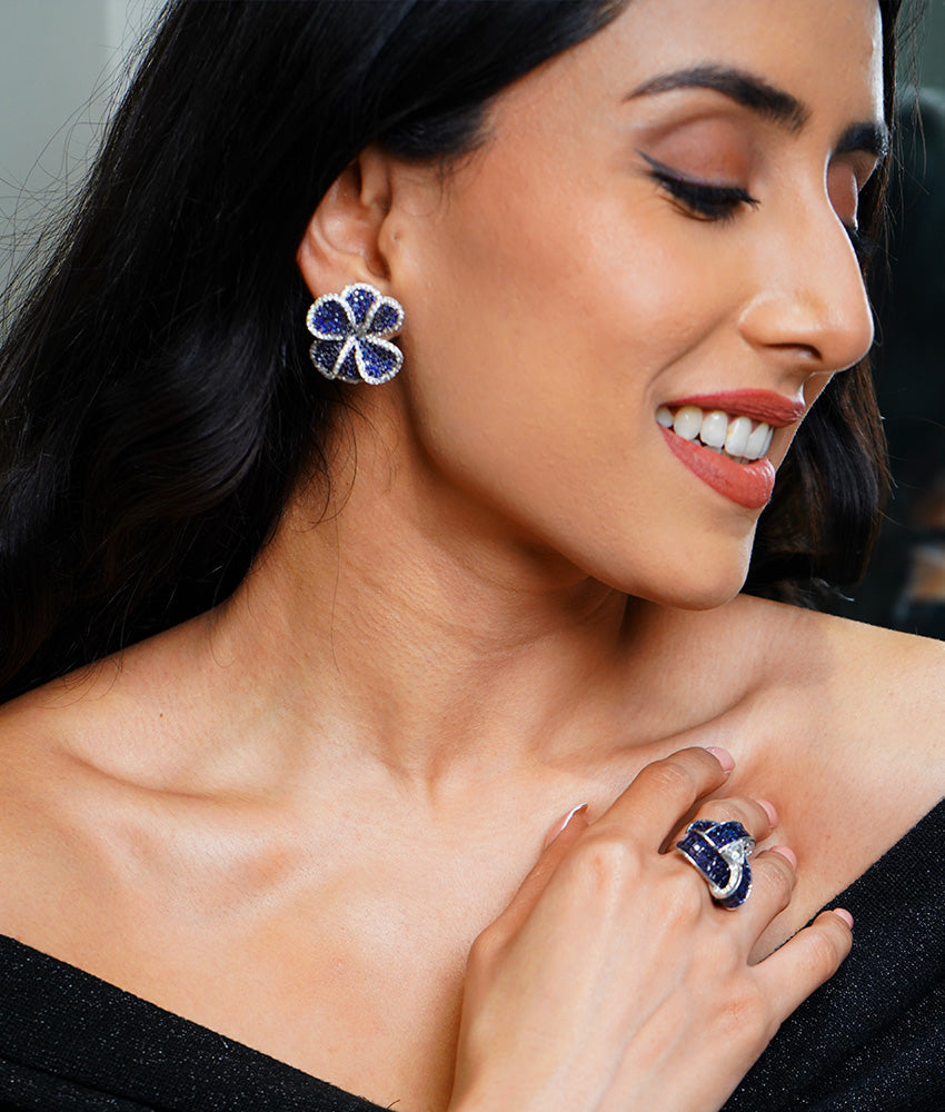 Hydrangea Earrings | AMARIS JEWELS | Fine Jewelry 