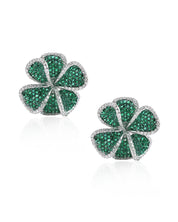 Hydrangea Earrings (Emerald) | AMARIS JEWELS | Fine Jewelry 