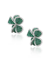 Hydrangea Earrings (Emerald) | AMARIS JEWELS | Fine Jewelry 