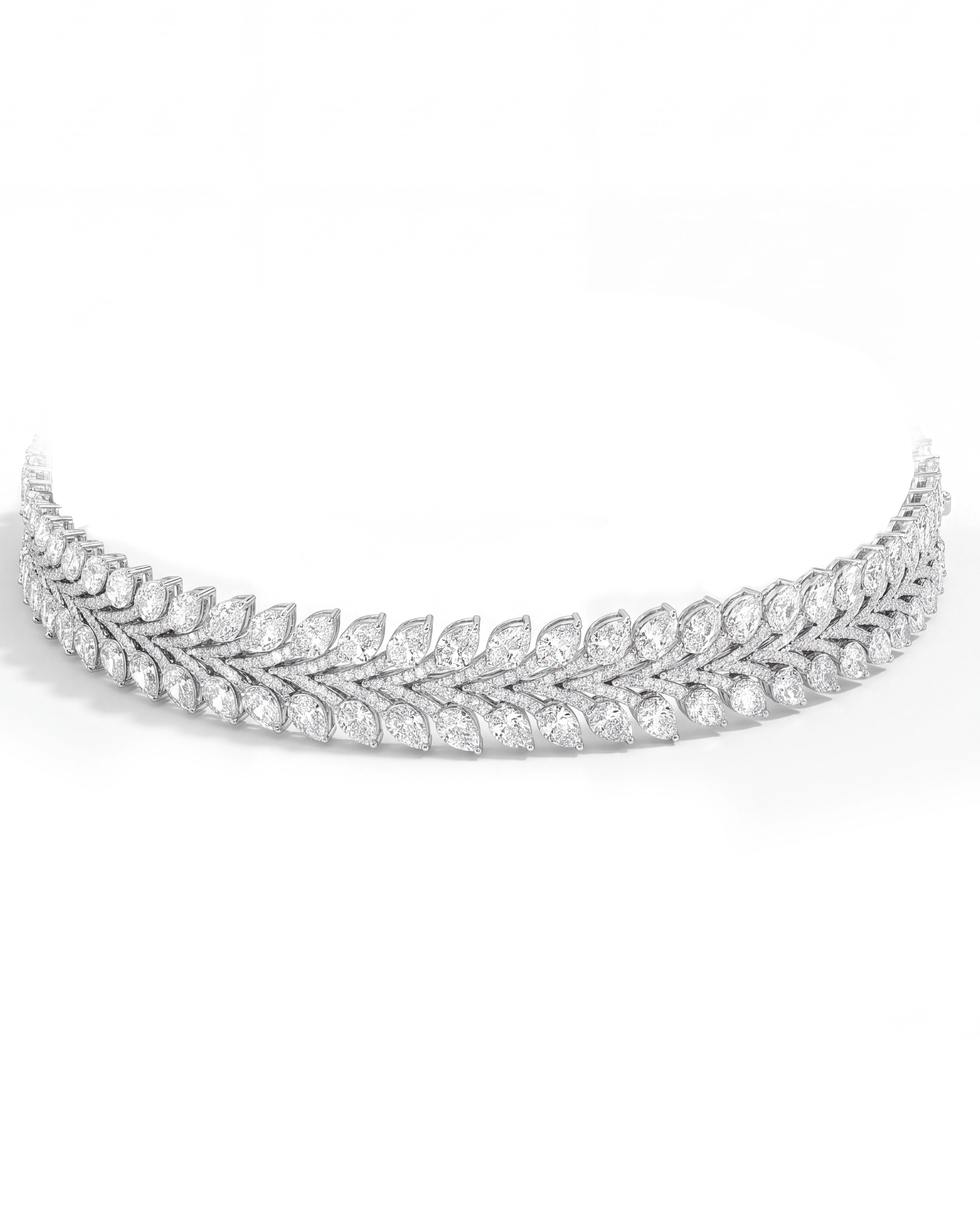 Ice Chevron Necklace cum Bracelet