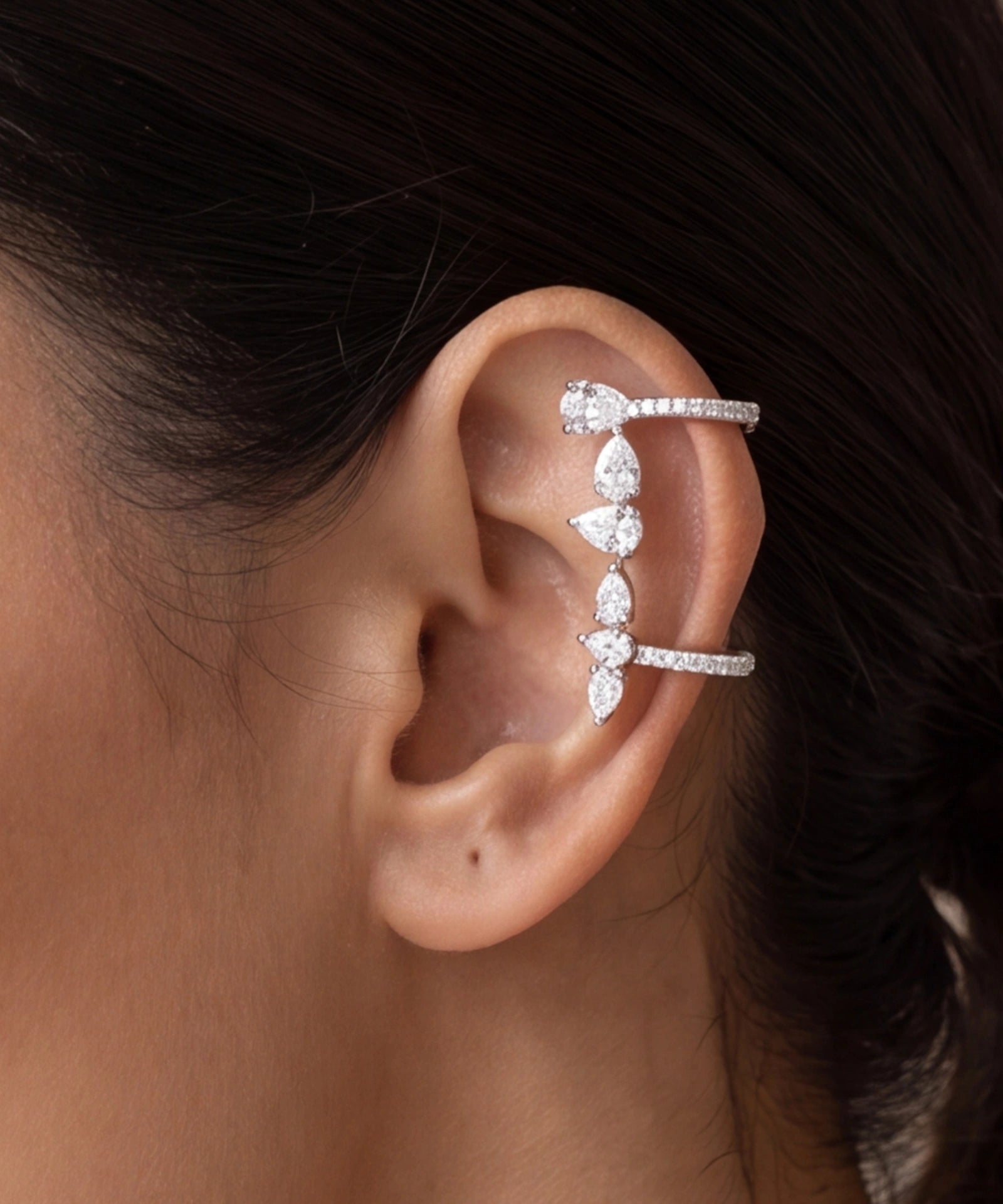Ice Age Ear Huggy | AMARIS JEWELS | Fine Jewelry