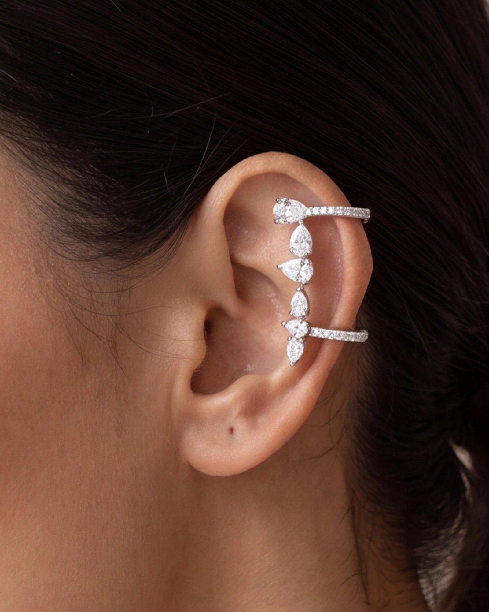 Ice Age Ear Huggy | AMARIS JEWELS | Fine Jewelry