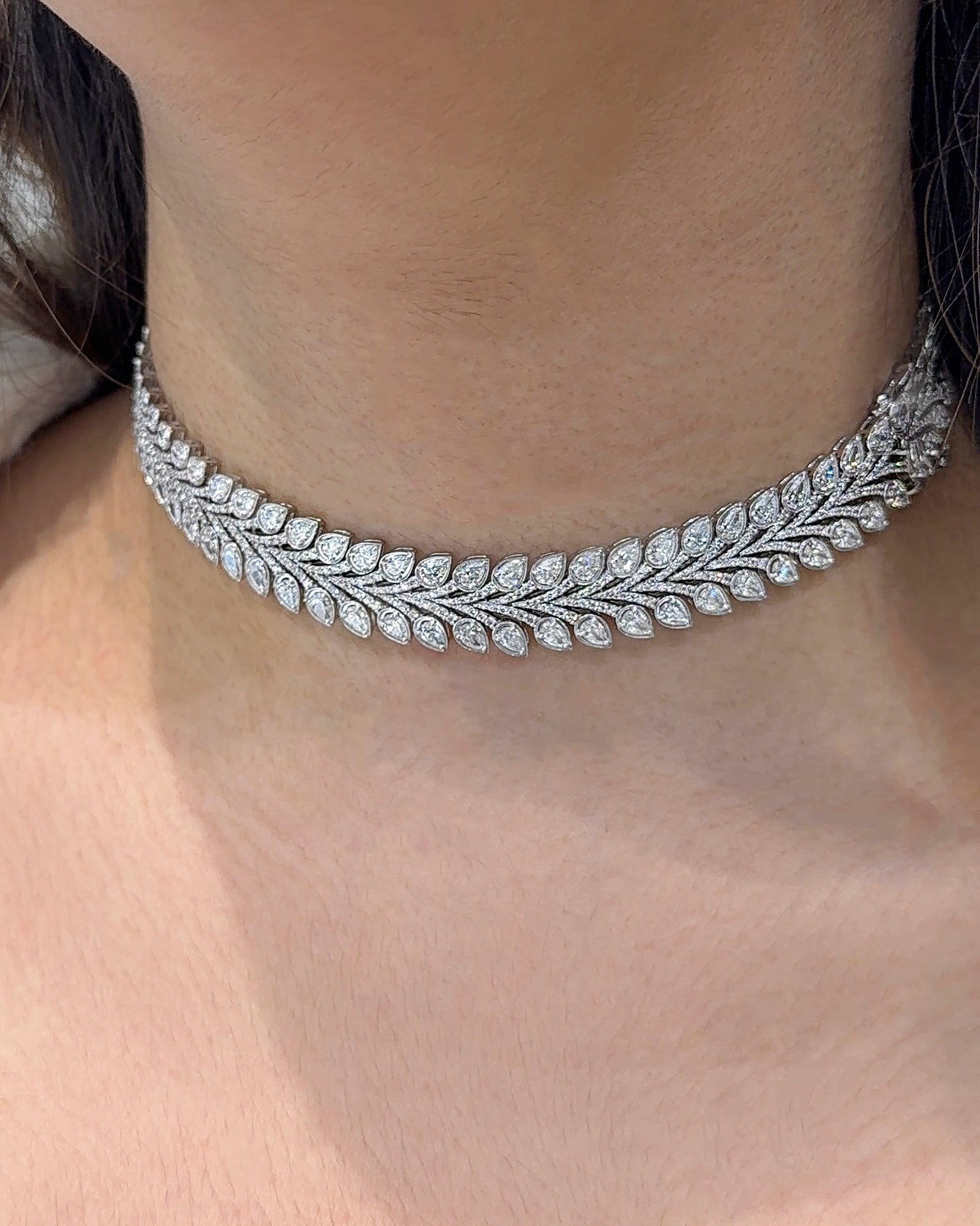 Ice Chevron Necklace cum Bracelet | AMARIS JEWELS | Fine Jewelry 