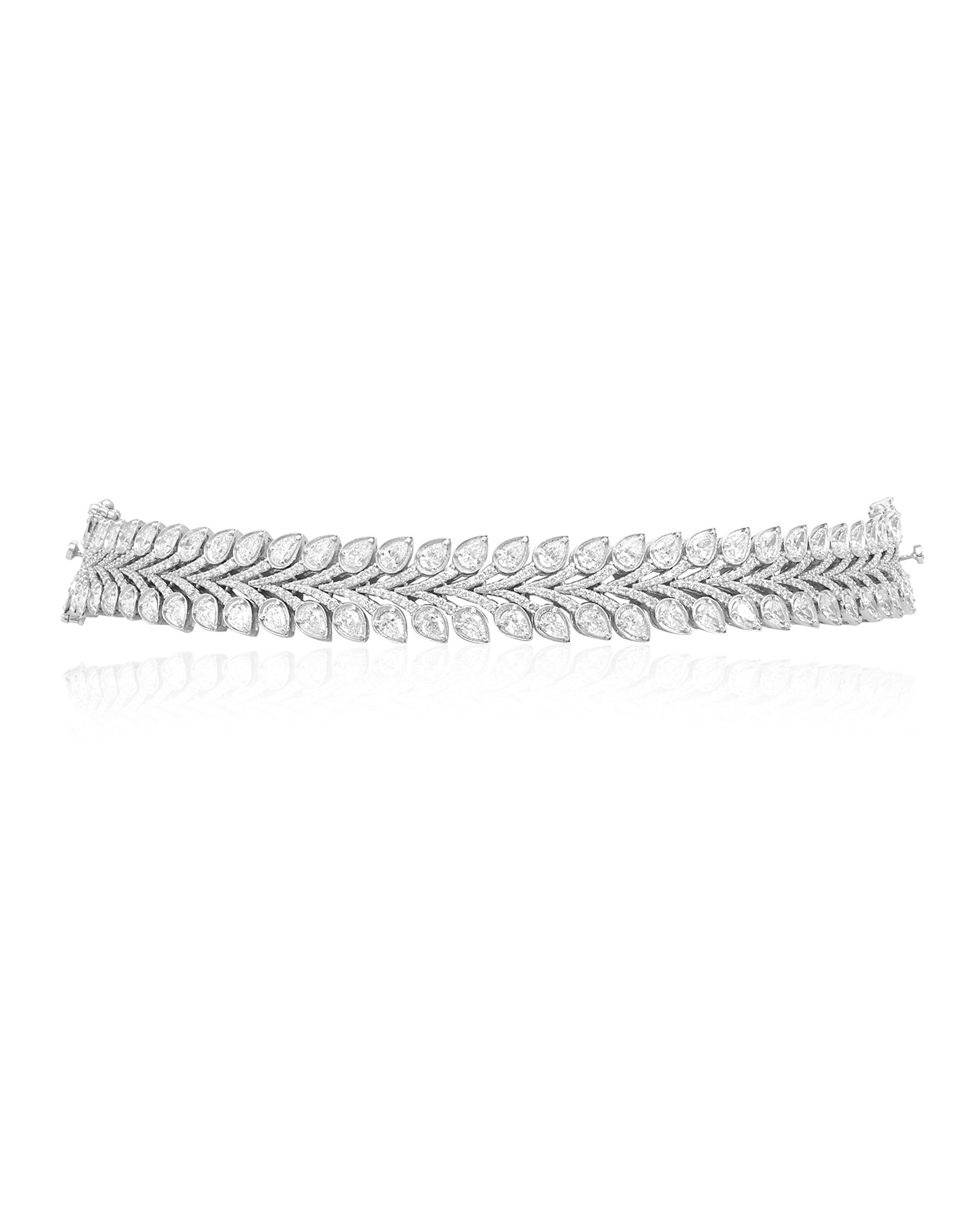 Ice Chevron Necklace cum Bracelet | AMARIS JEWELS | Fine Jewelry 