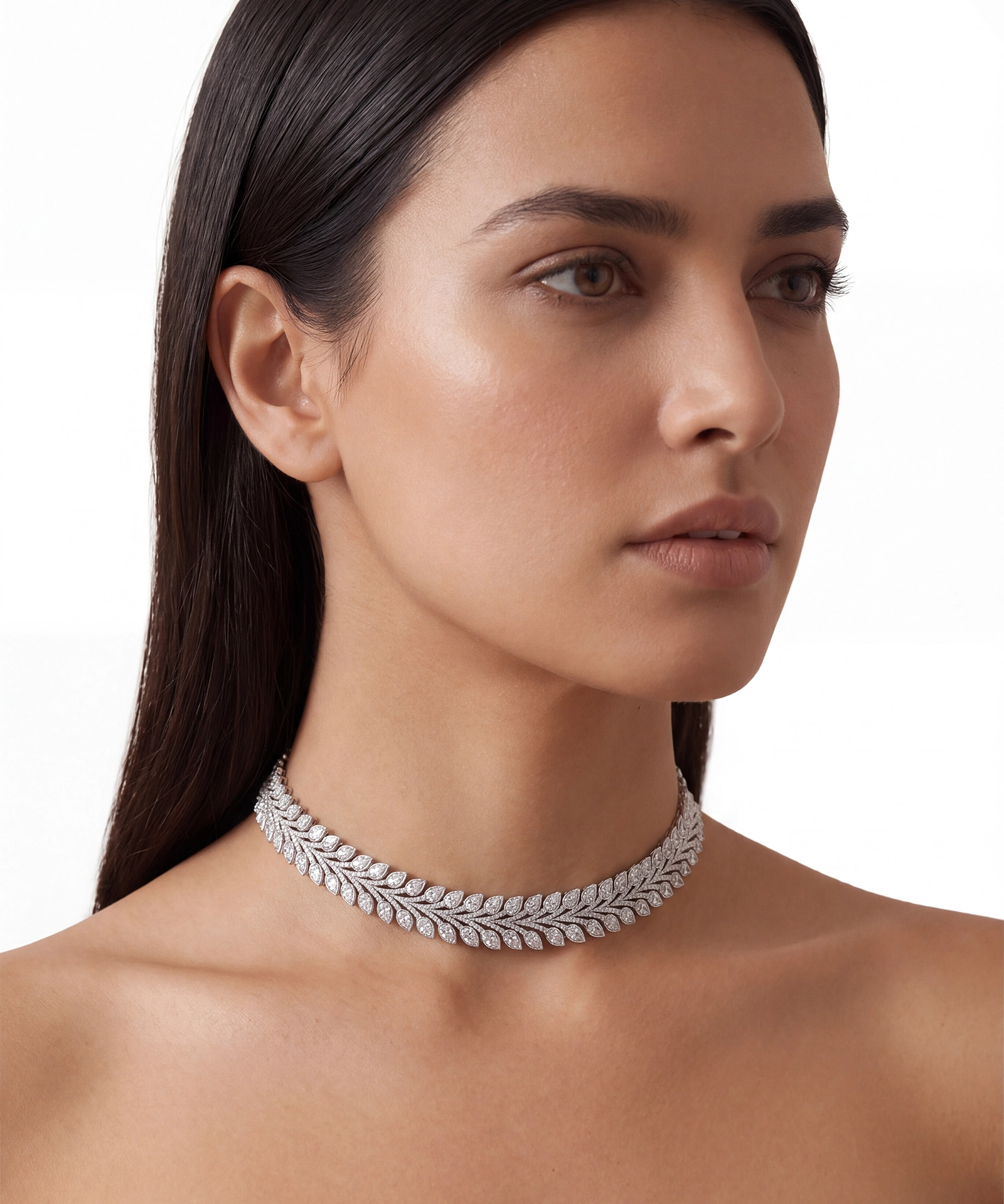 Ice Chevron Necklace cum Bracelet | AMARIS JEWELS | Fine Jewelry