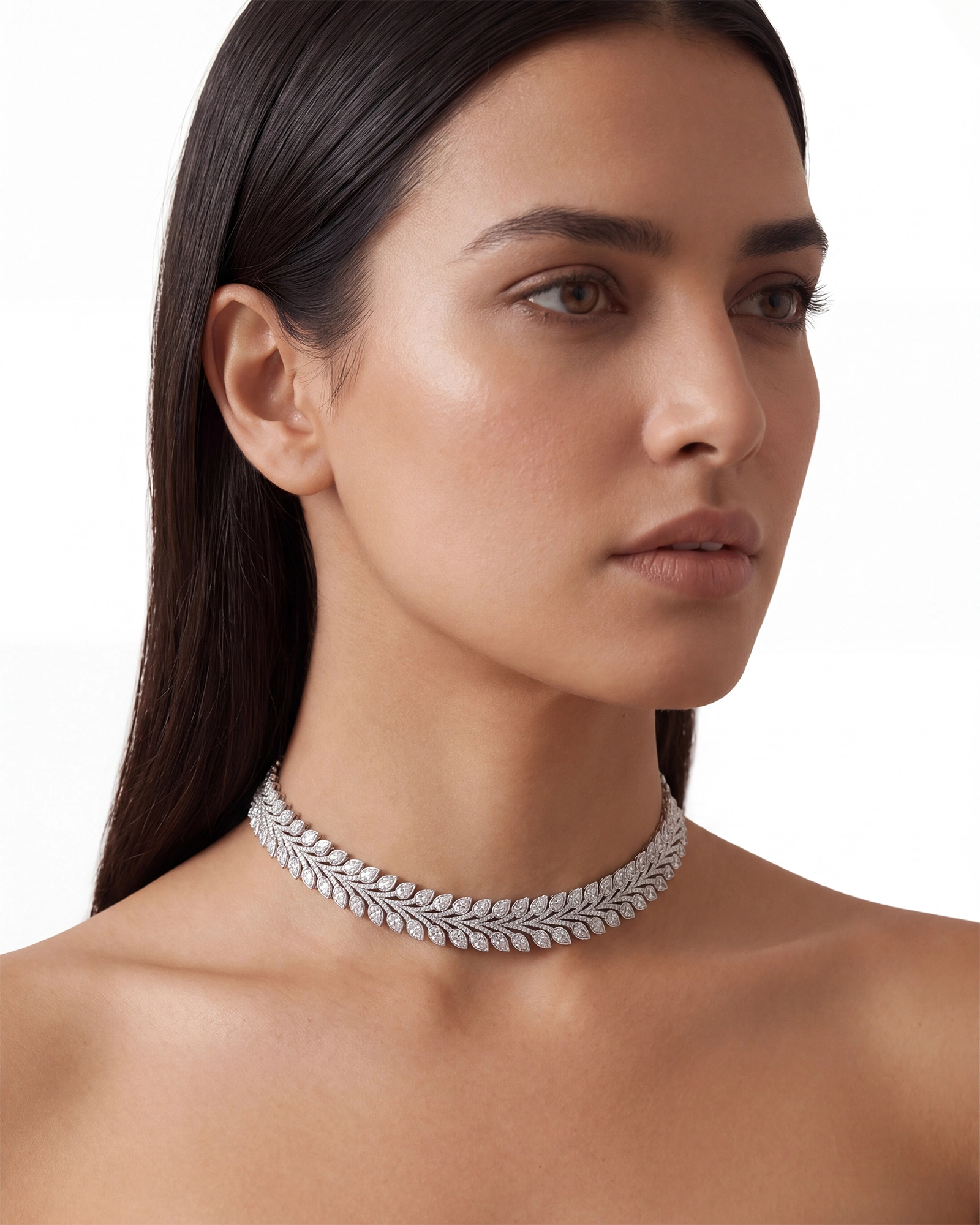 Ice Chevron Necklace cum Bracelet | AMARIS JEWELS | Fine Jewelry