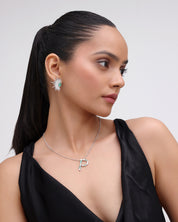 Emerald Initial Pendant