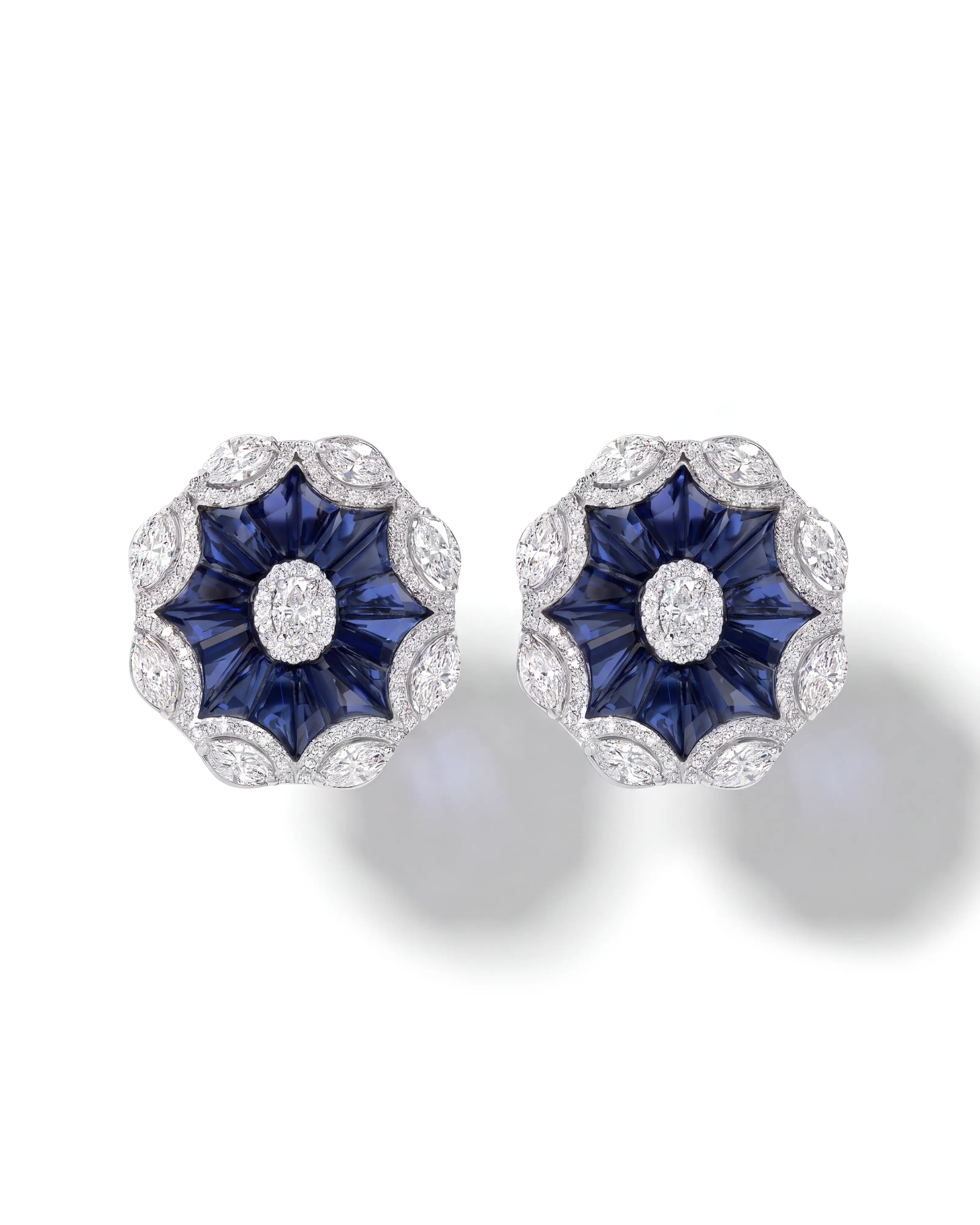 Jackie Blue Studs | AMARIS JEWELS | Fine Jewelry