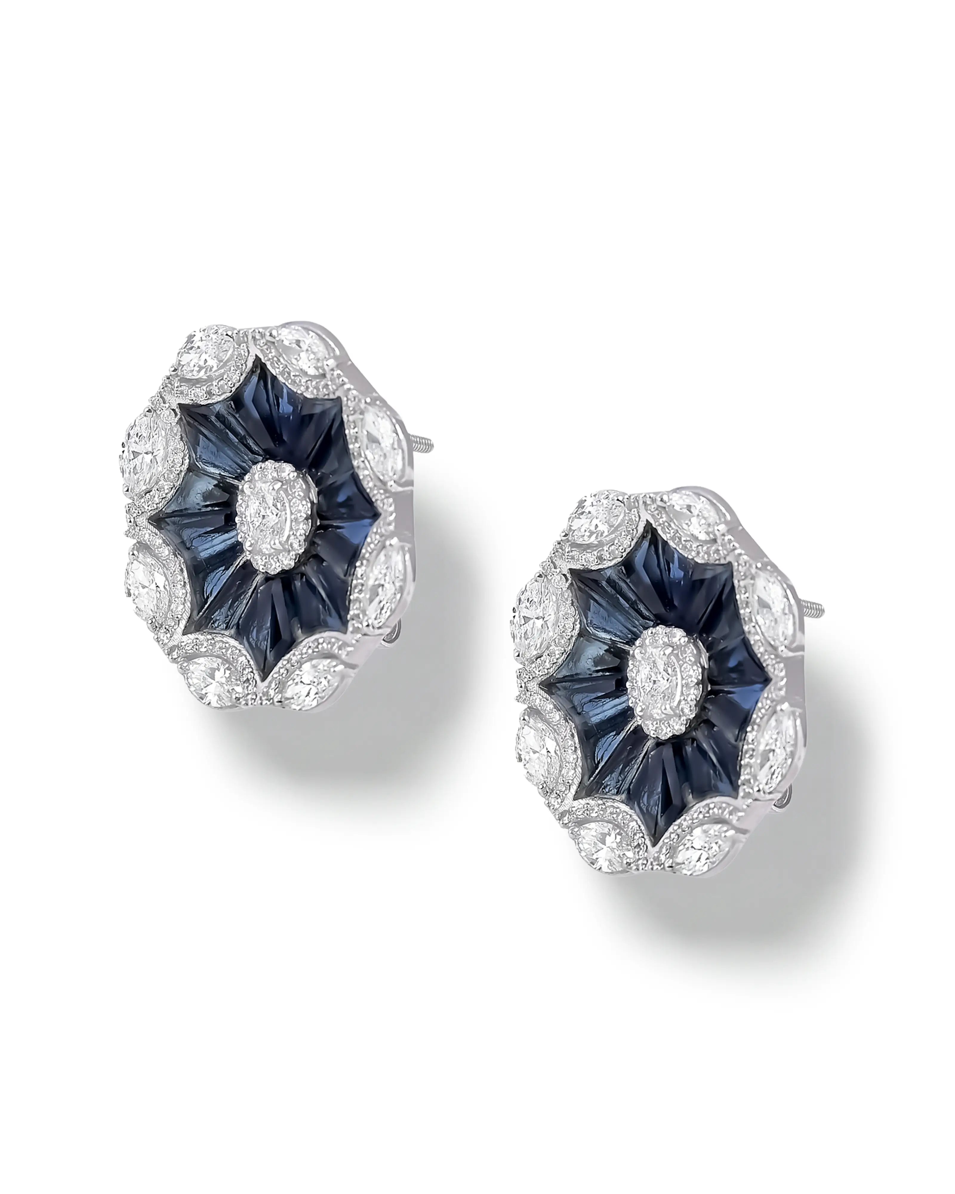 Jackie Blue Studs | AMARIS JEWELS | Fine Jewelry