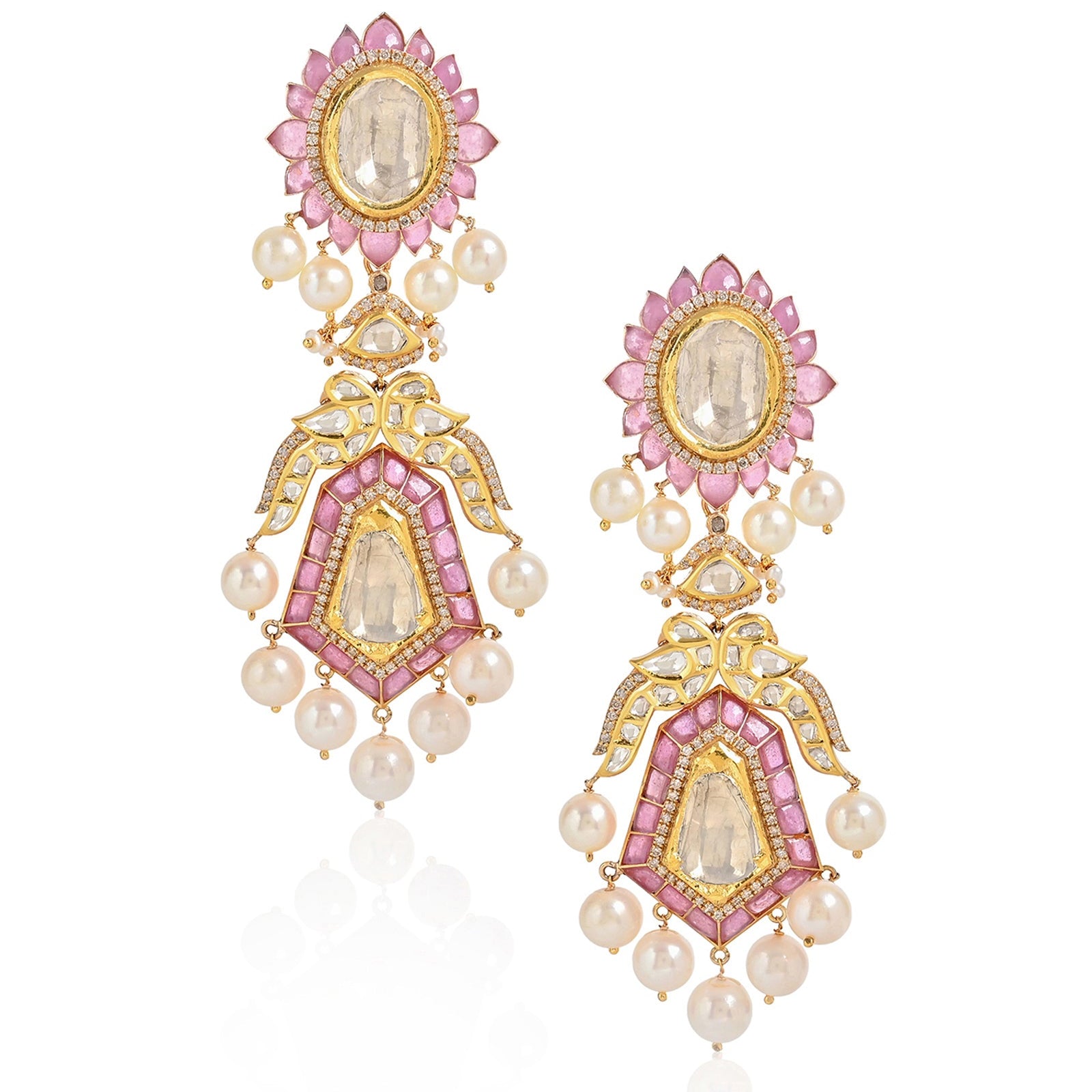 Jaipur Rose Earrings | AMARIS JEWELS | Fine Jewelry 