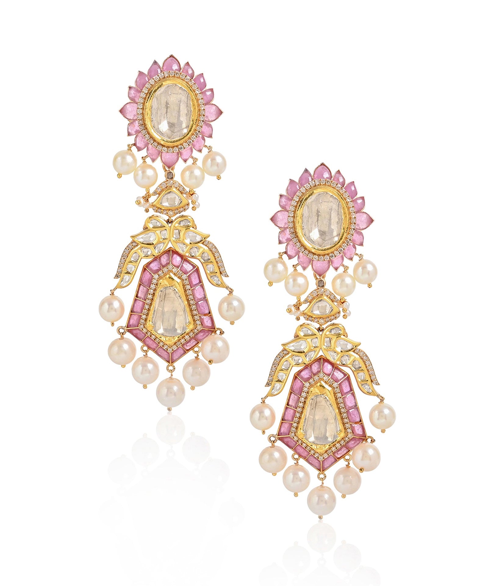 Jaipur Rose Earrings | AMARIS JEWELS | Fine Jewelry 