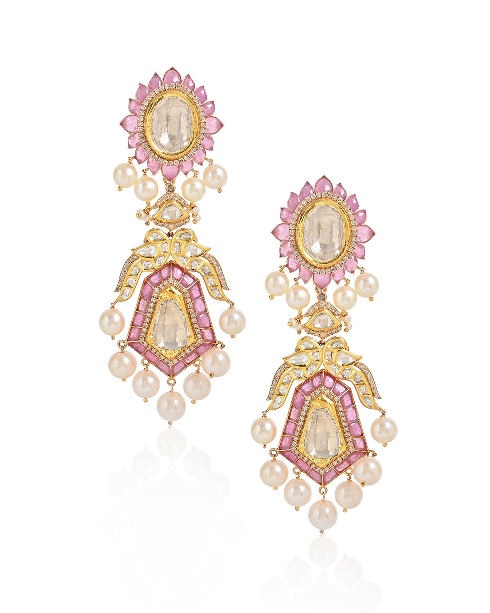 Jaipur Rose Earrings | AMARIS JEWELS | Fine Jewelry 