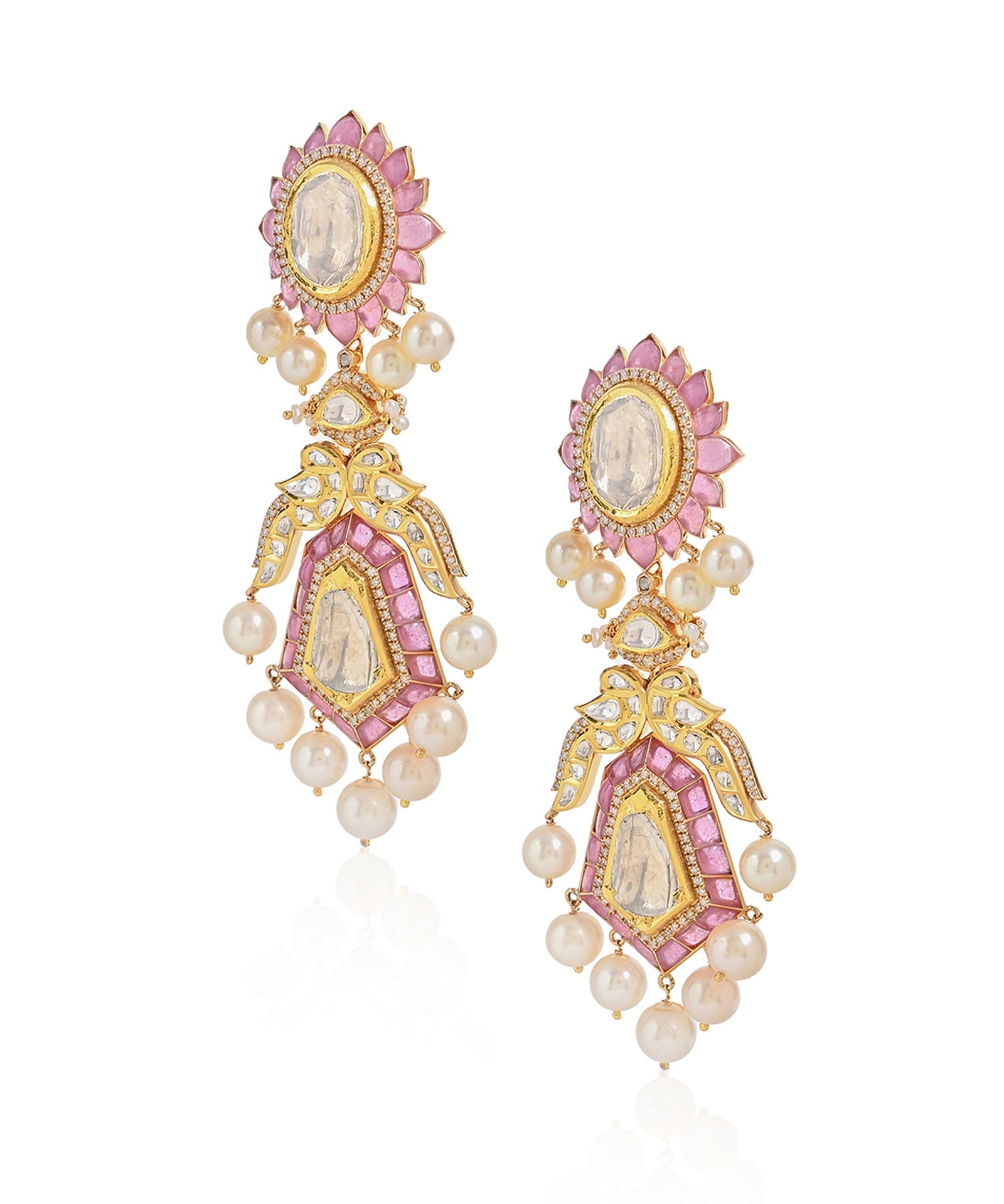 Jaipur Rose Earrings | AMARIS JEWELS | Fine Jewelry 