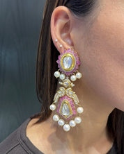 Jaipur Rose Earrings | AMARIS JEWELS | Fine Jewelry 