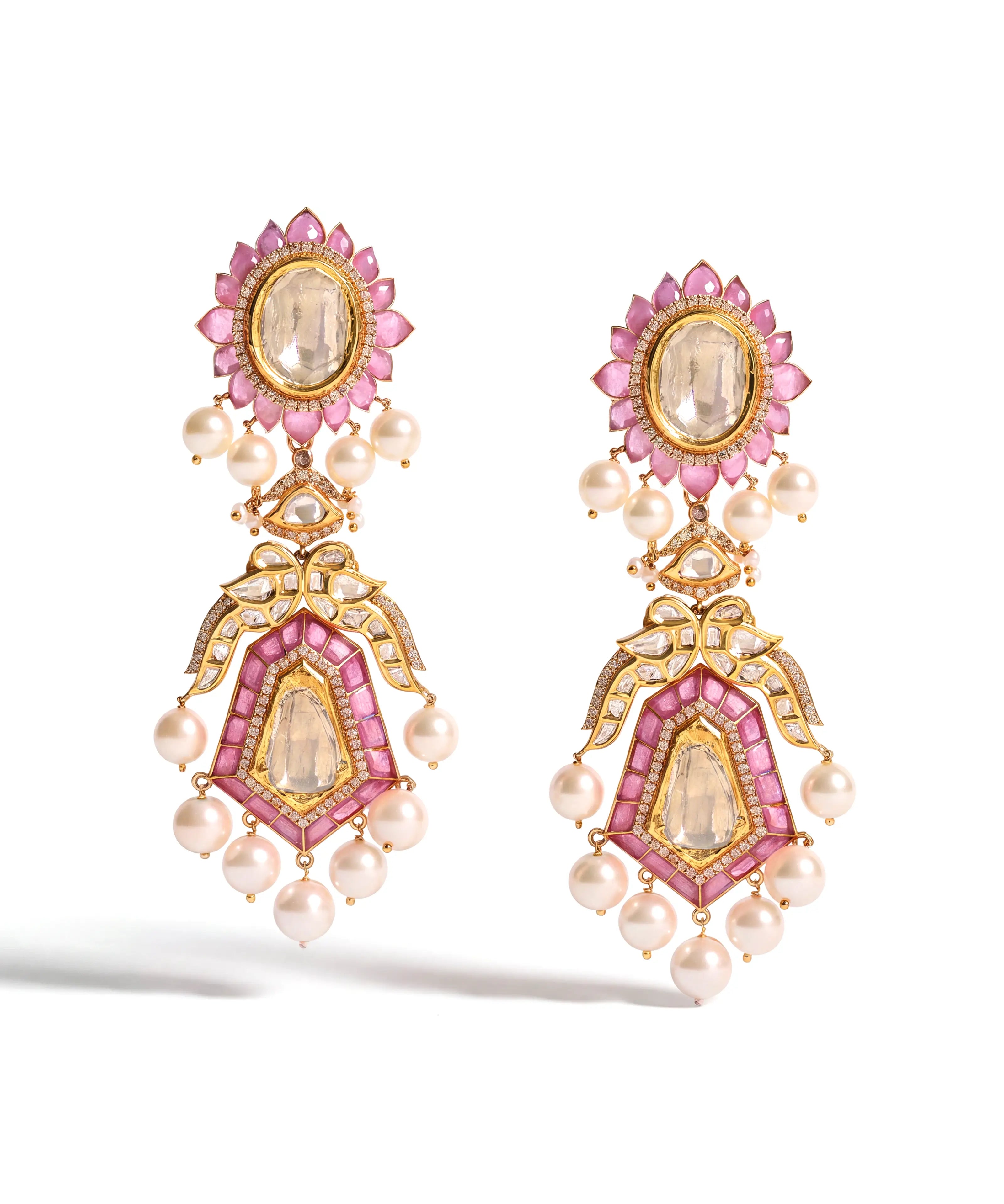 Jaipur Rose Earrings | AMARIS JEWELS | Fine Jewelry
