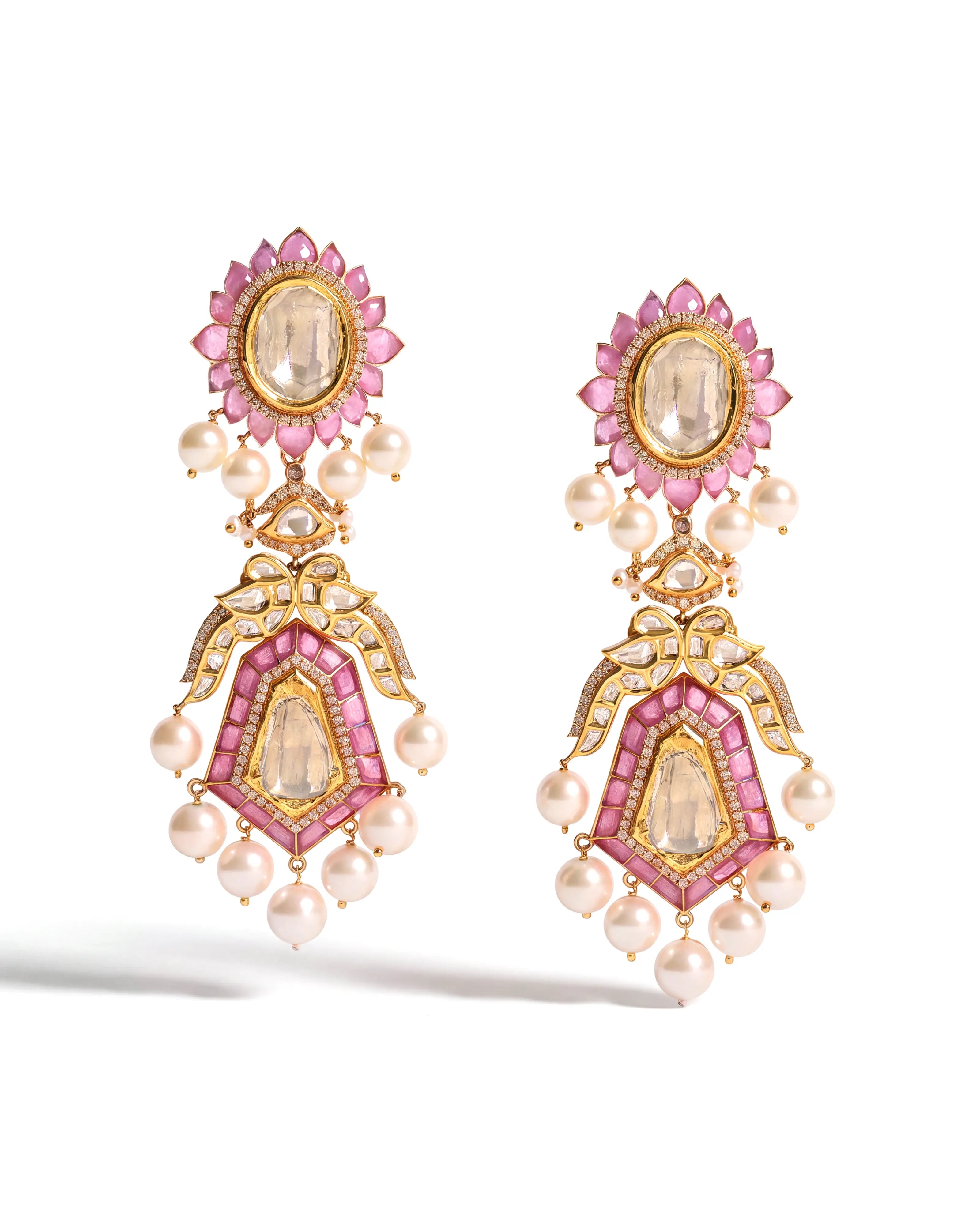 Jaipur Rose Earrings | AMARIS JEWELS | Fine Jewelry