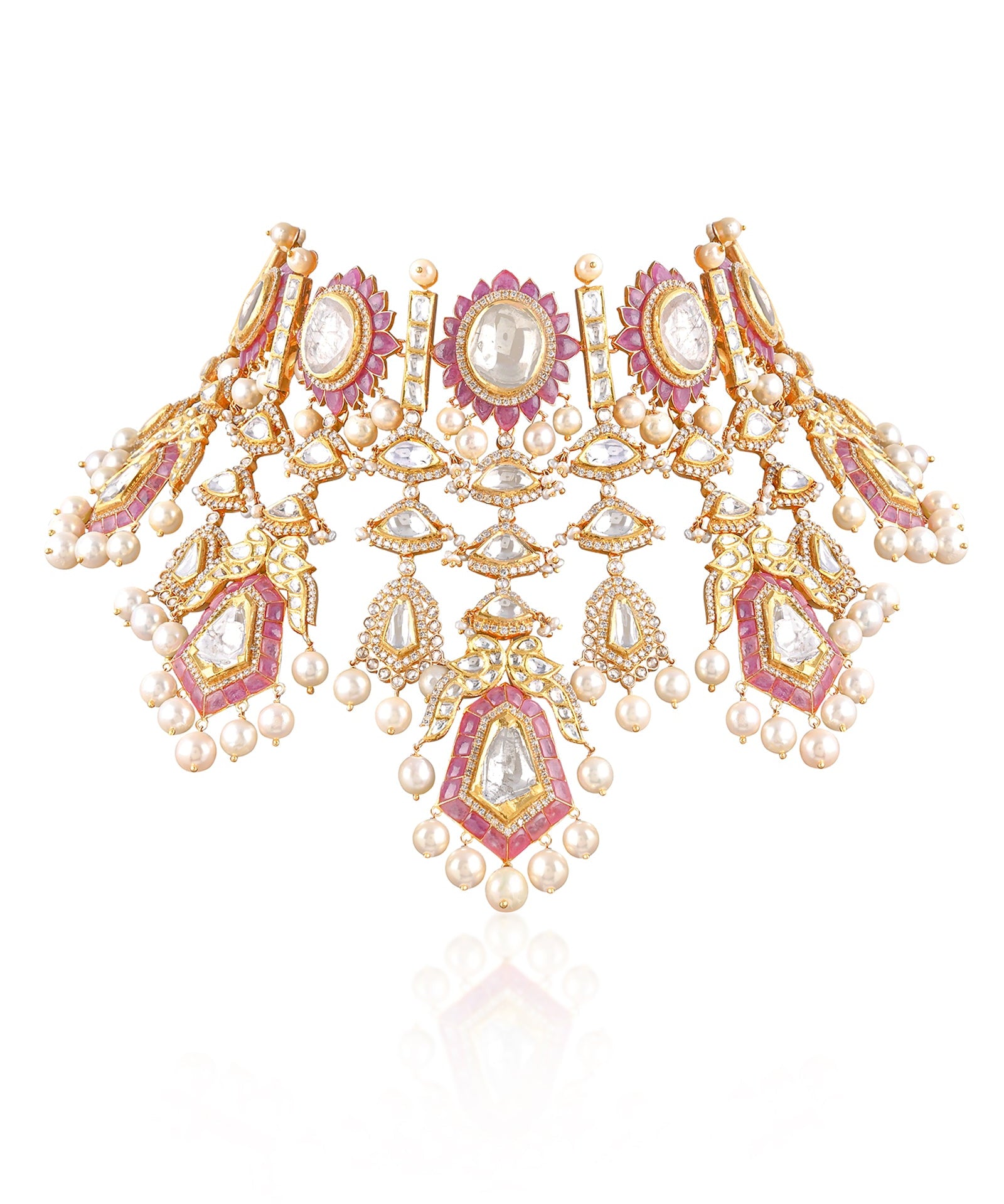 Jaipur Rose Polki Choker | AMARIS JEWELS | Fine Jewelry 