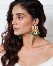 Jaisalmer Noor Polki Earrings | AMARIS JEWELS | Fine Jewelry 