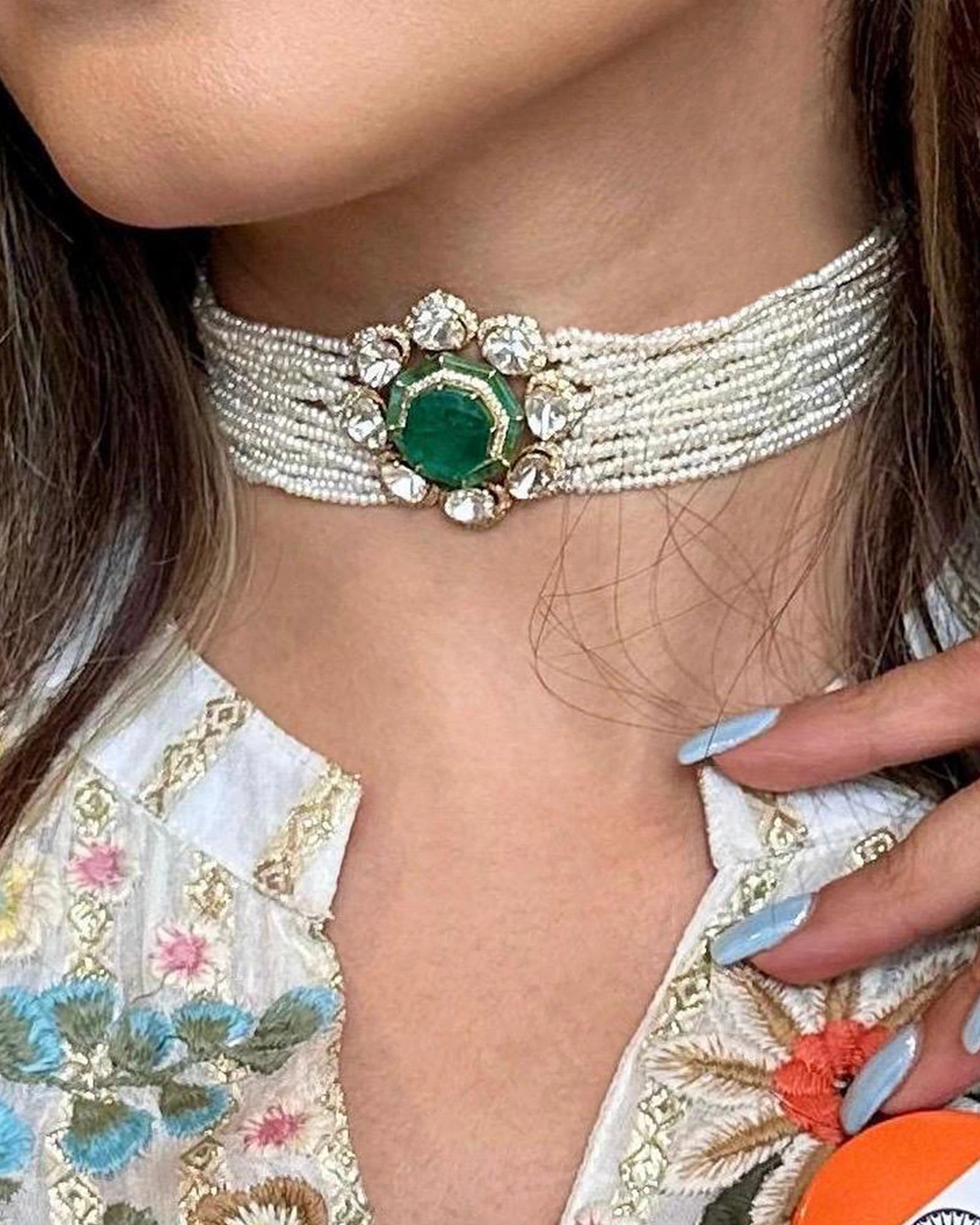 Jasmine Emerald Choker | AMARIS JEWELS | Fine Jewelry 
