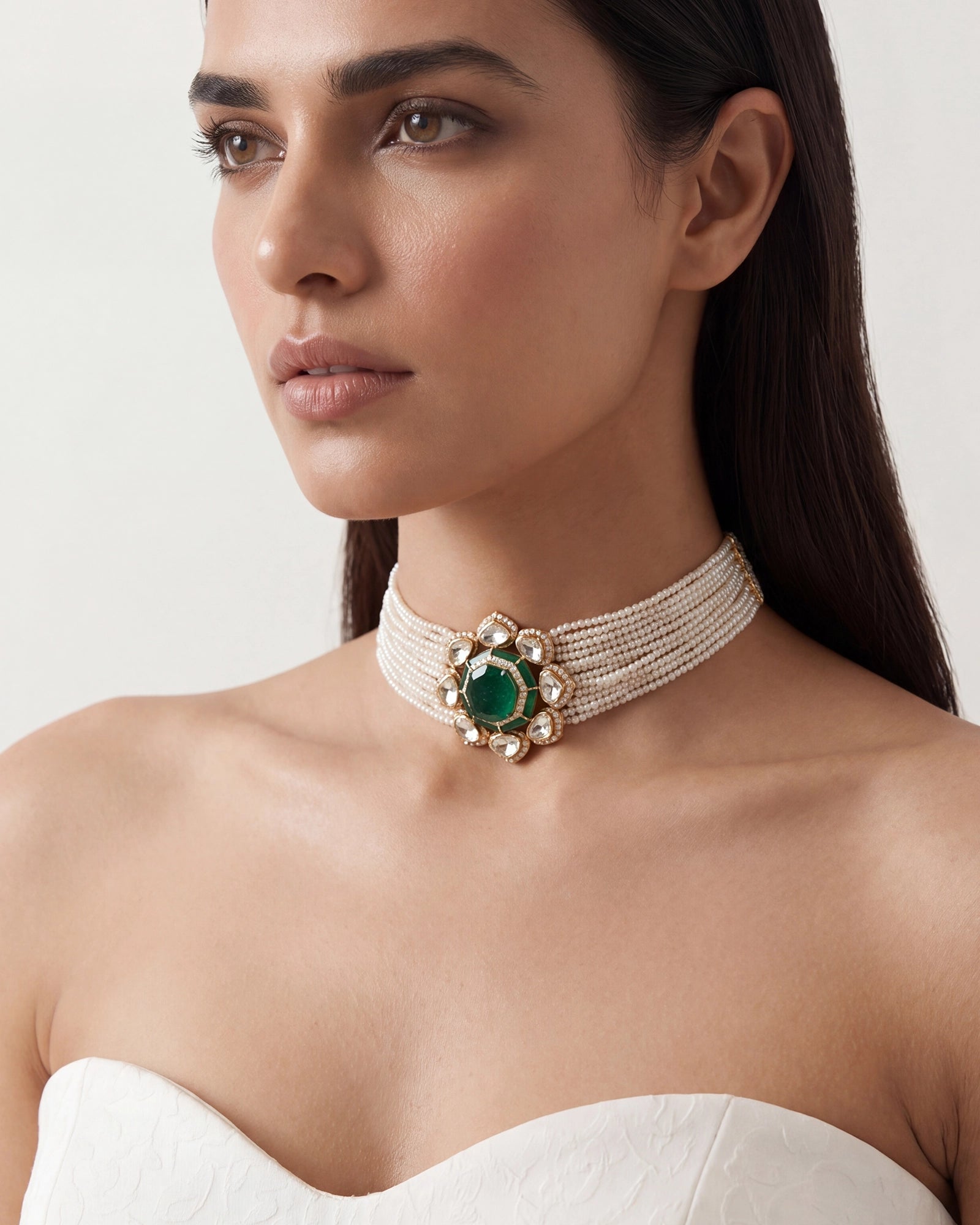 Jasmine Emerald Choker | AMARIS JEWELS | Fine Jewelry