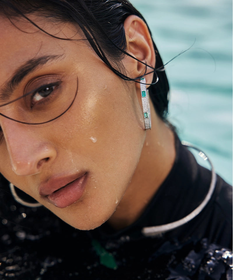 Jazz Age Hoops | AMARIS JEWELS | Fine Jewelry 