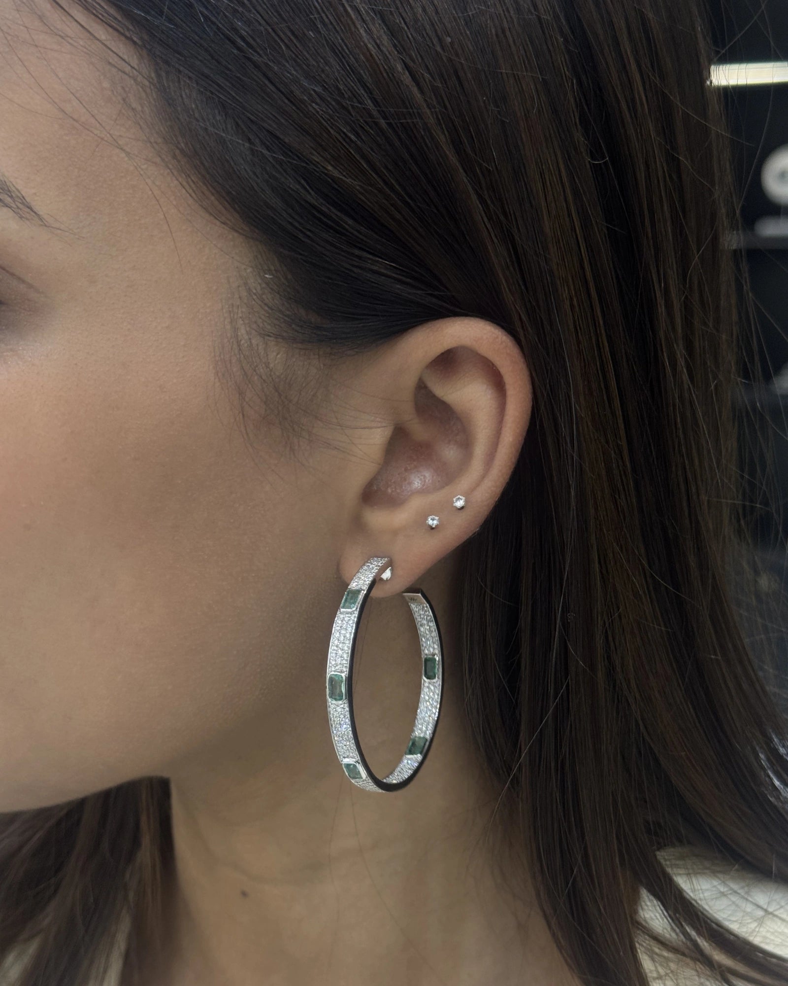 Jazz Age Hoops | AMARIS JEWELS | Fine Jewelry 