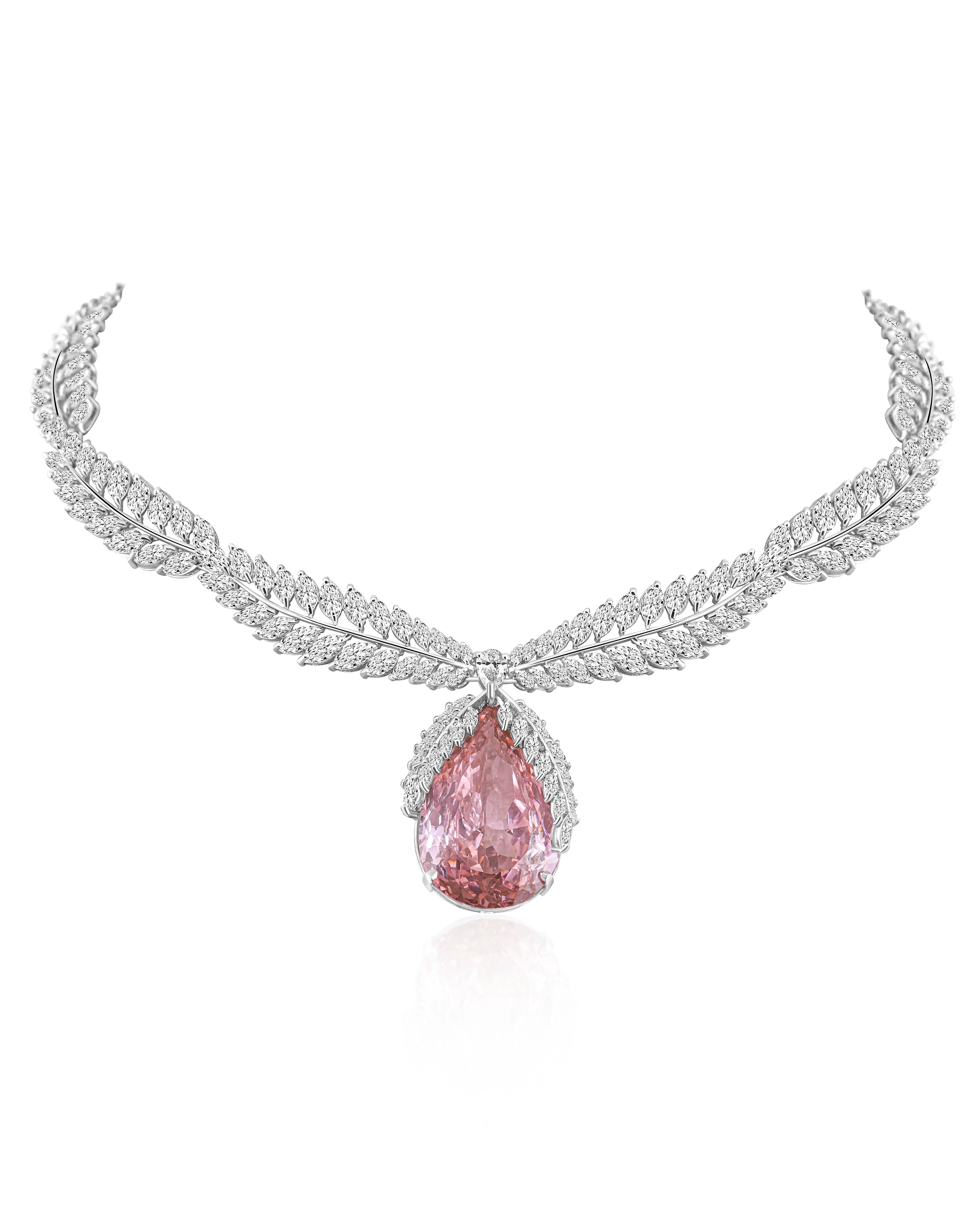 Kunzite Aura Necklace | AMARIS JEWELS | Fine Jewelry