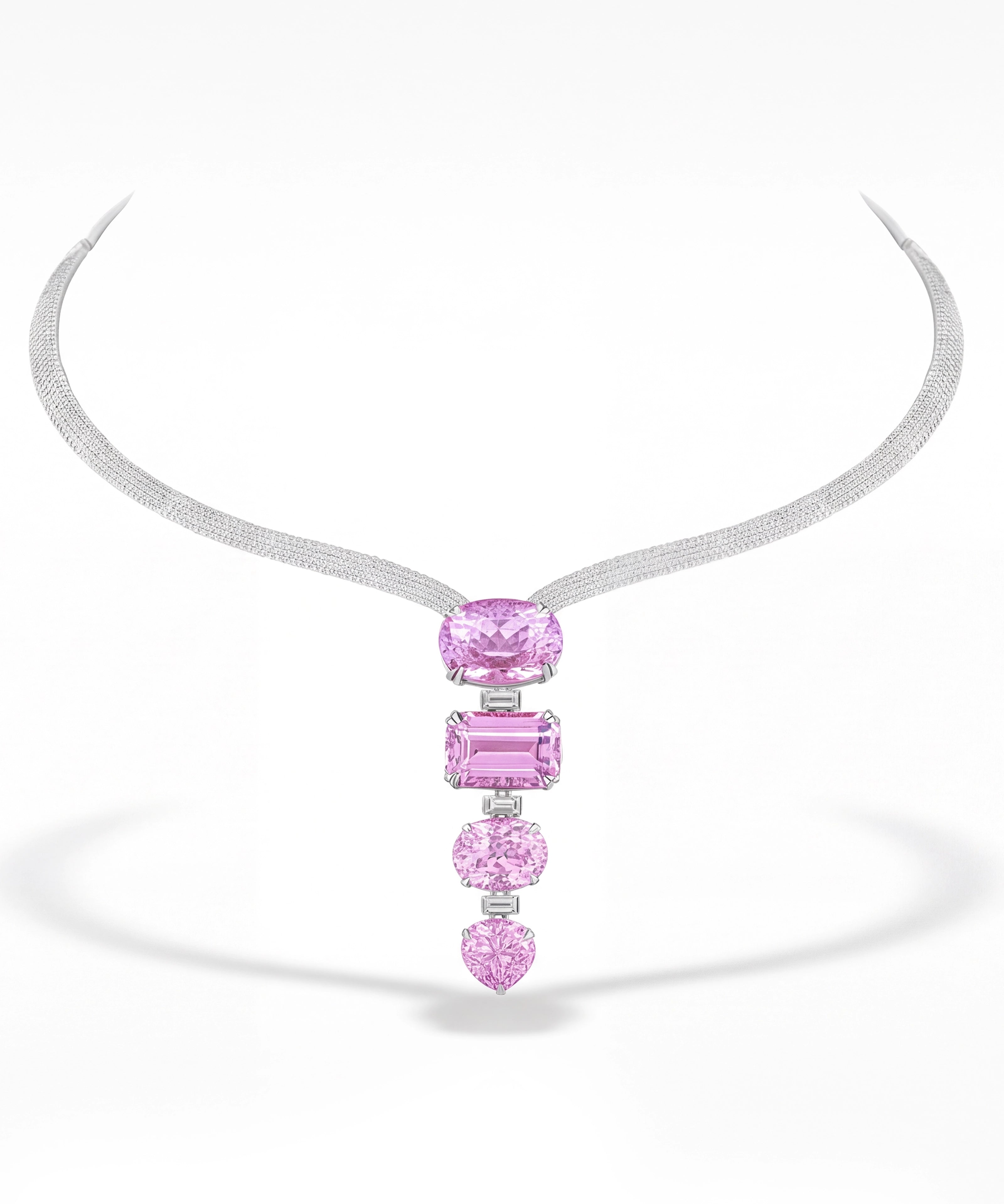 Kunzite Prism Necklace | AMARIS JEWELS | Fine Jewelry