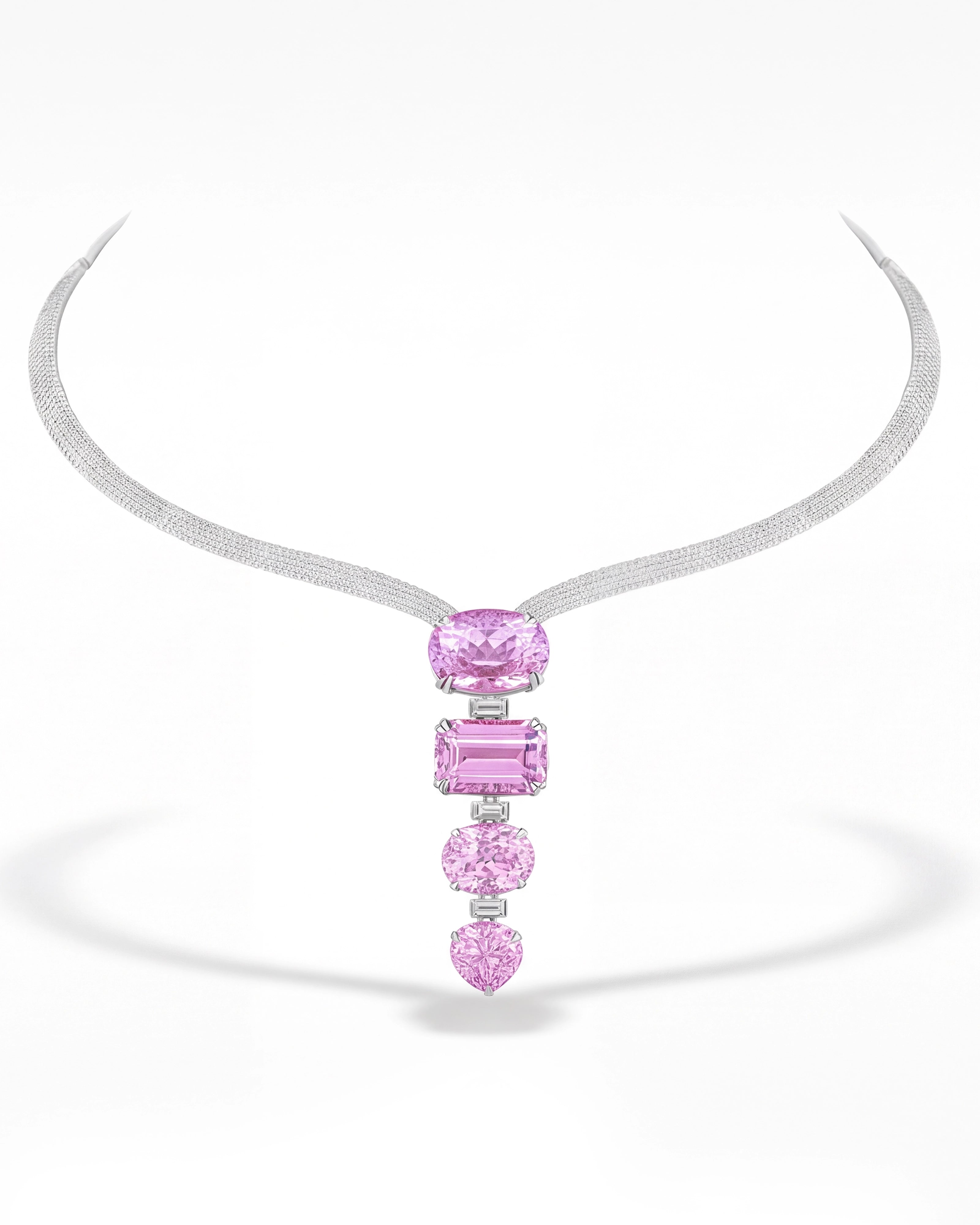 Kunzite Prism Necklace | AMARIS JEWELS | Fine Jewelry