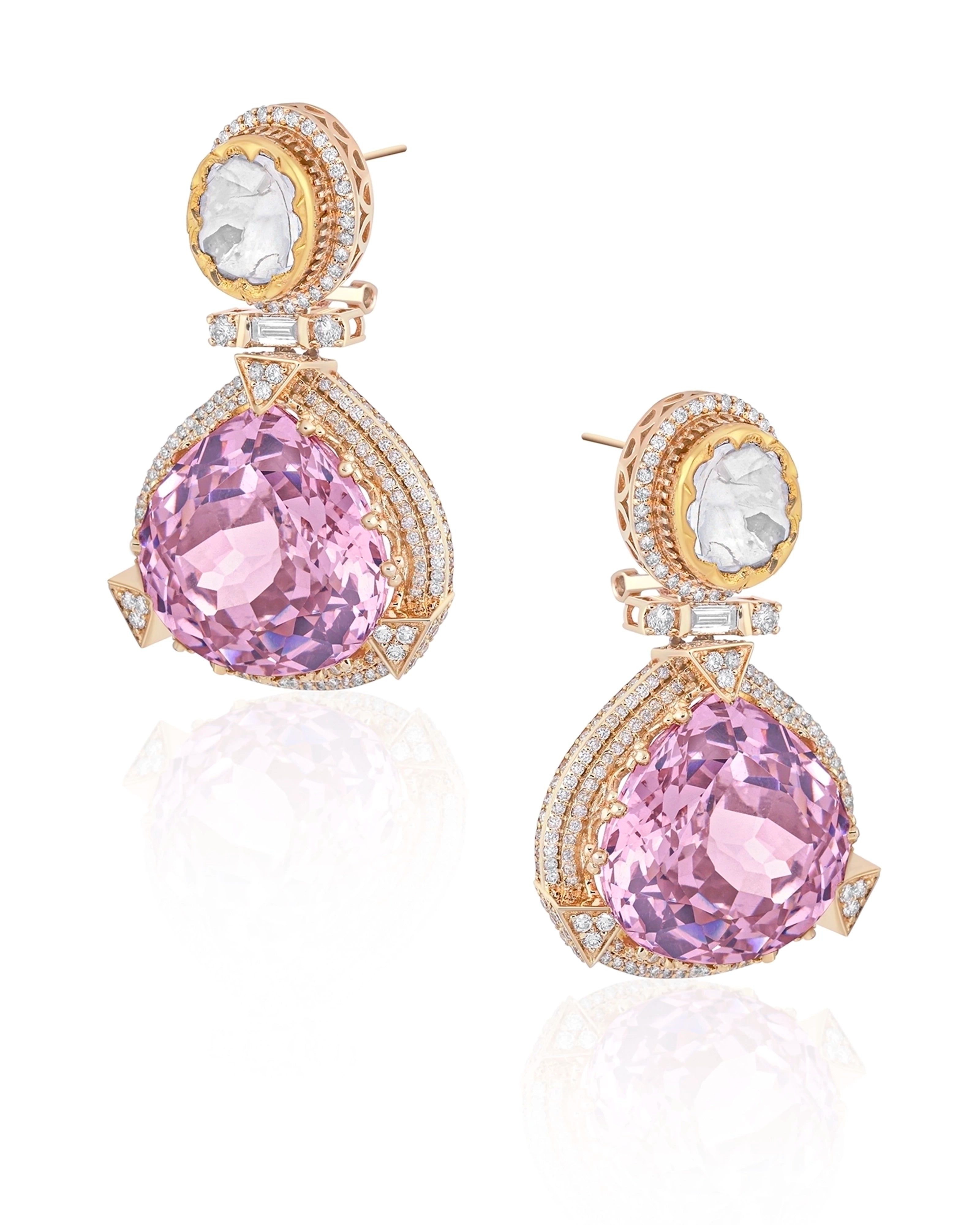 Kunzite Tonic Earrings | AMARIS JEWELS | Fine Jewelry